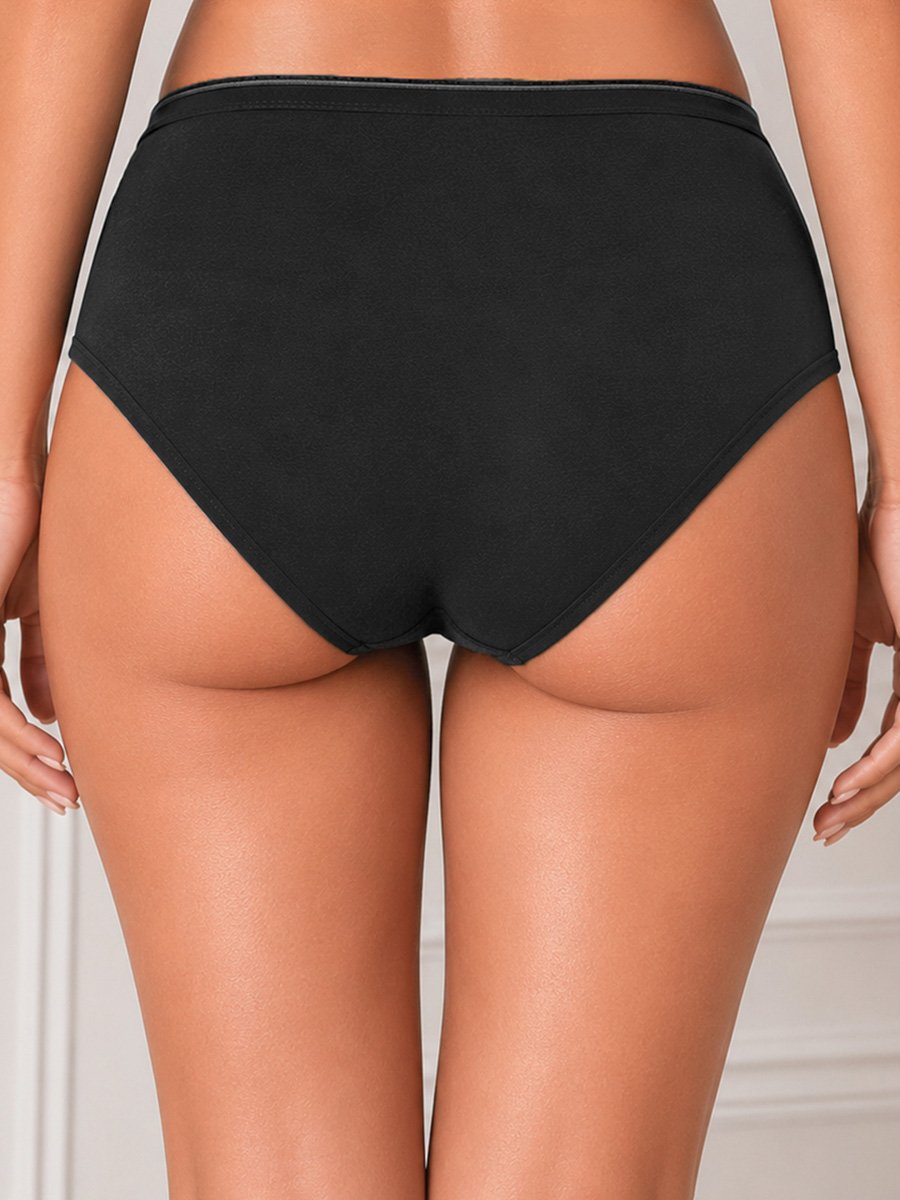 Pack of 3 -Mid Waist Hipster Panties - Modal