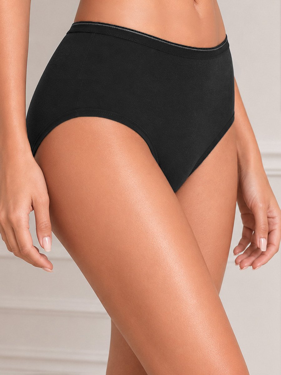 Pack of 3 -Mid Waist Hipster Panties - Modal