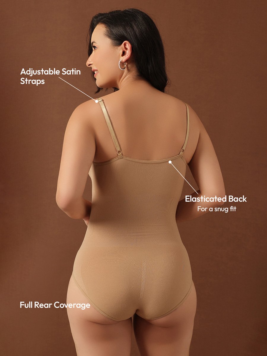 Beige Seamless Shaping Bodysuit