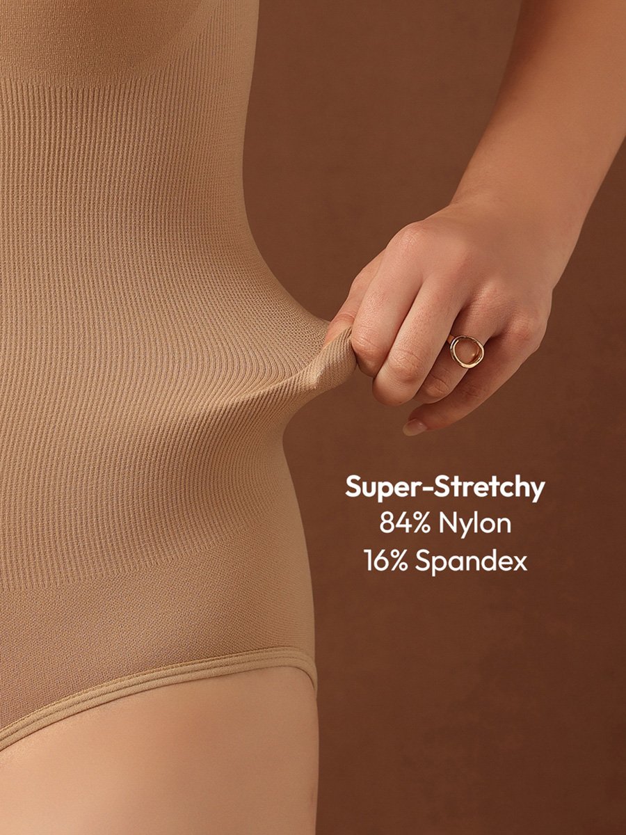 Beige Seamless Shaping Bodysuit