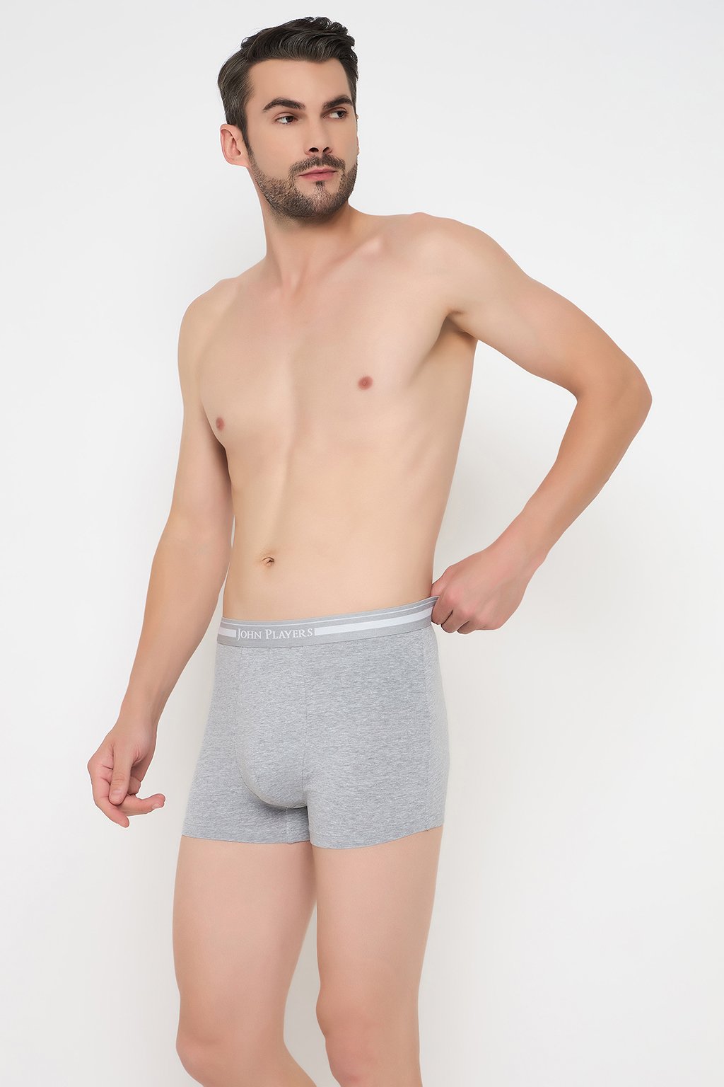 Men Grey Cotton Trunks