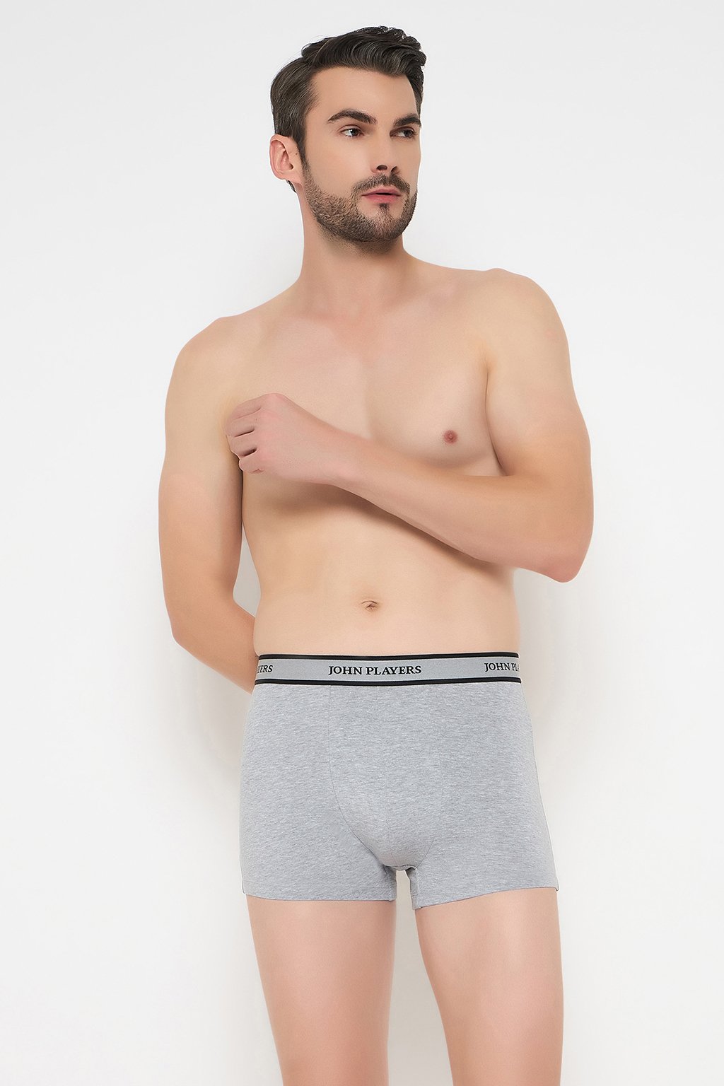 Men Grey Cotton Trunks