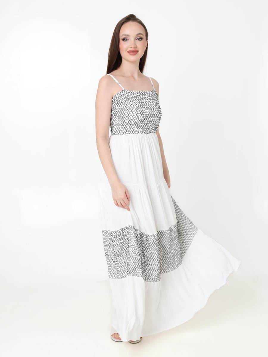 White Maxi Dress with Adjustable Straps