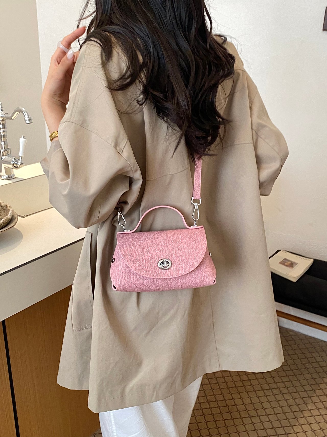 Pink Crossbody Bag