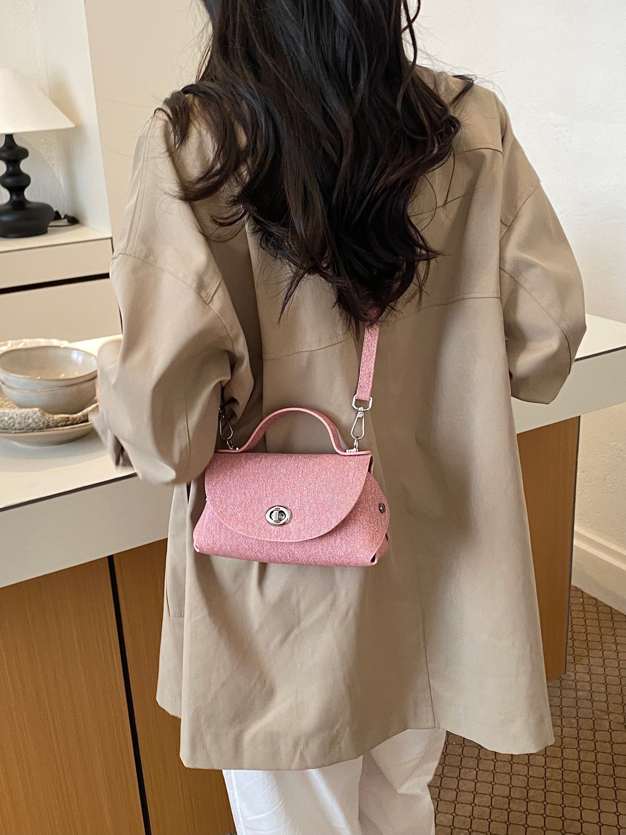 Pink Crossbody Bag