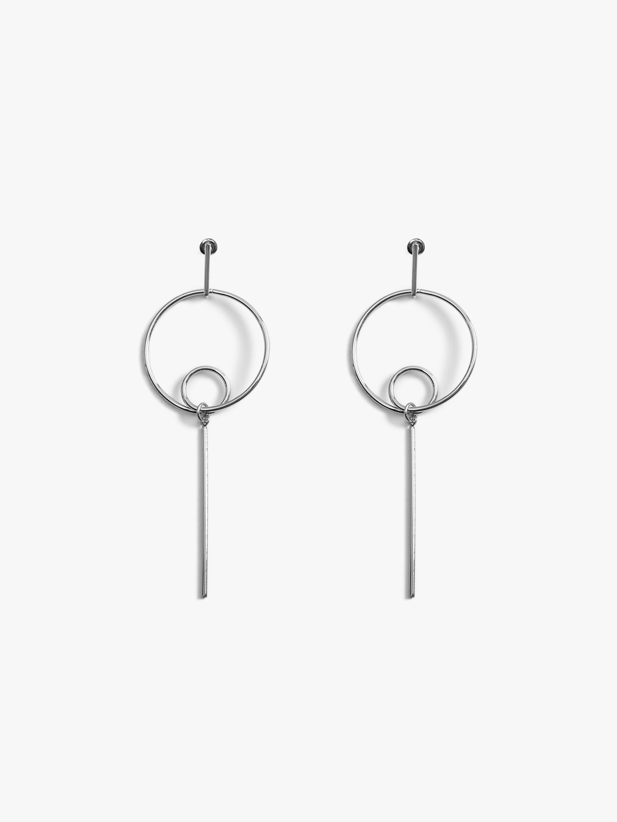Pendant Hoop Shaped Earrings