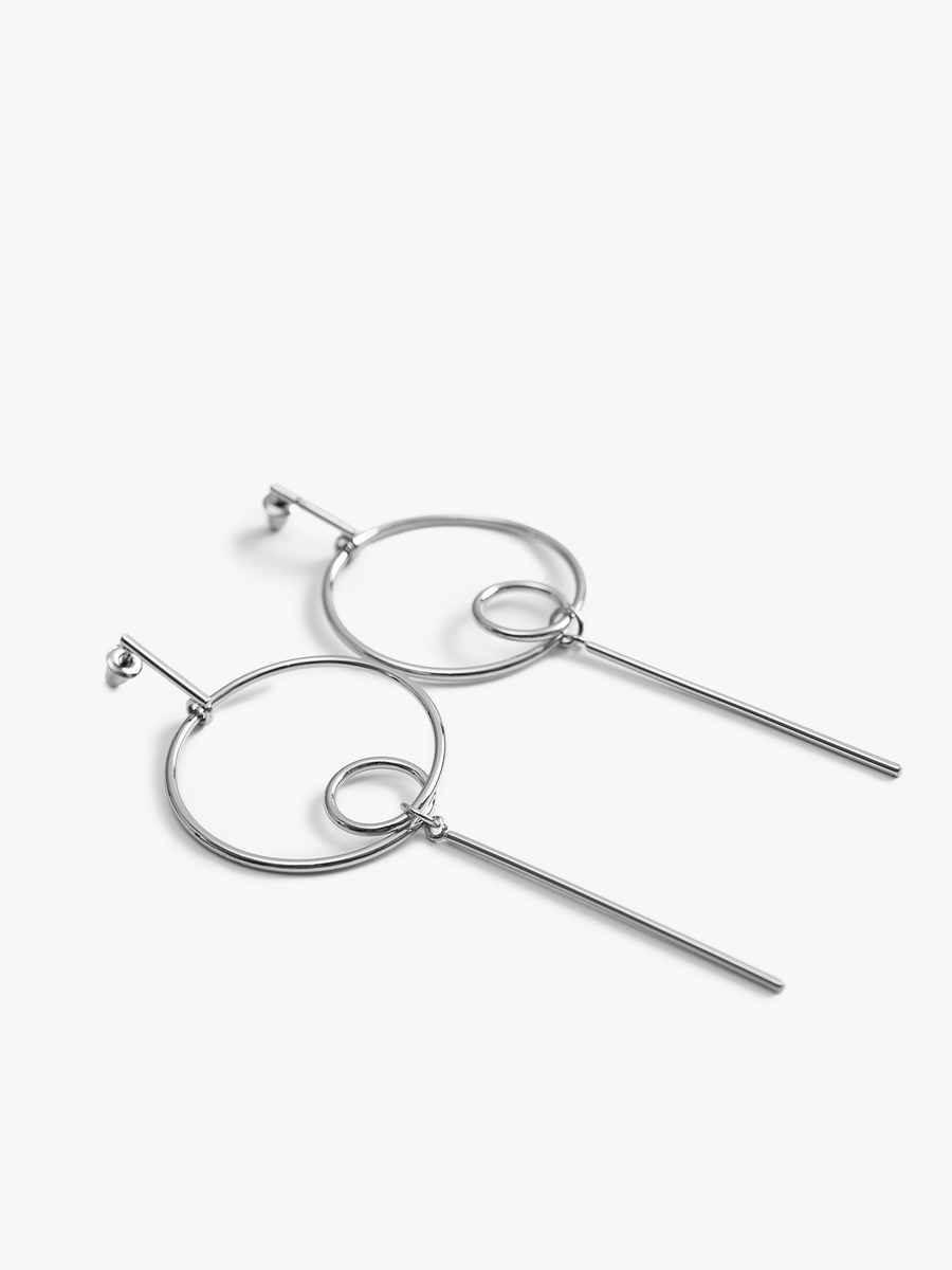 Pendant Hoop Shaped Earrings