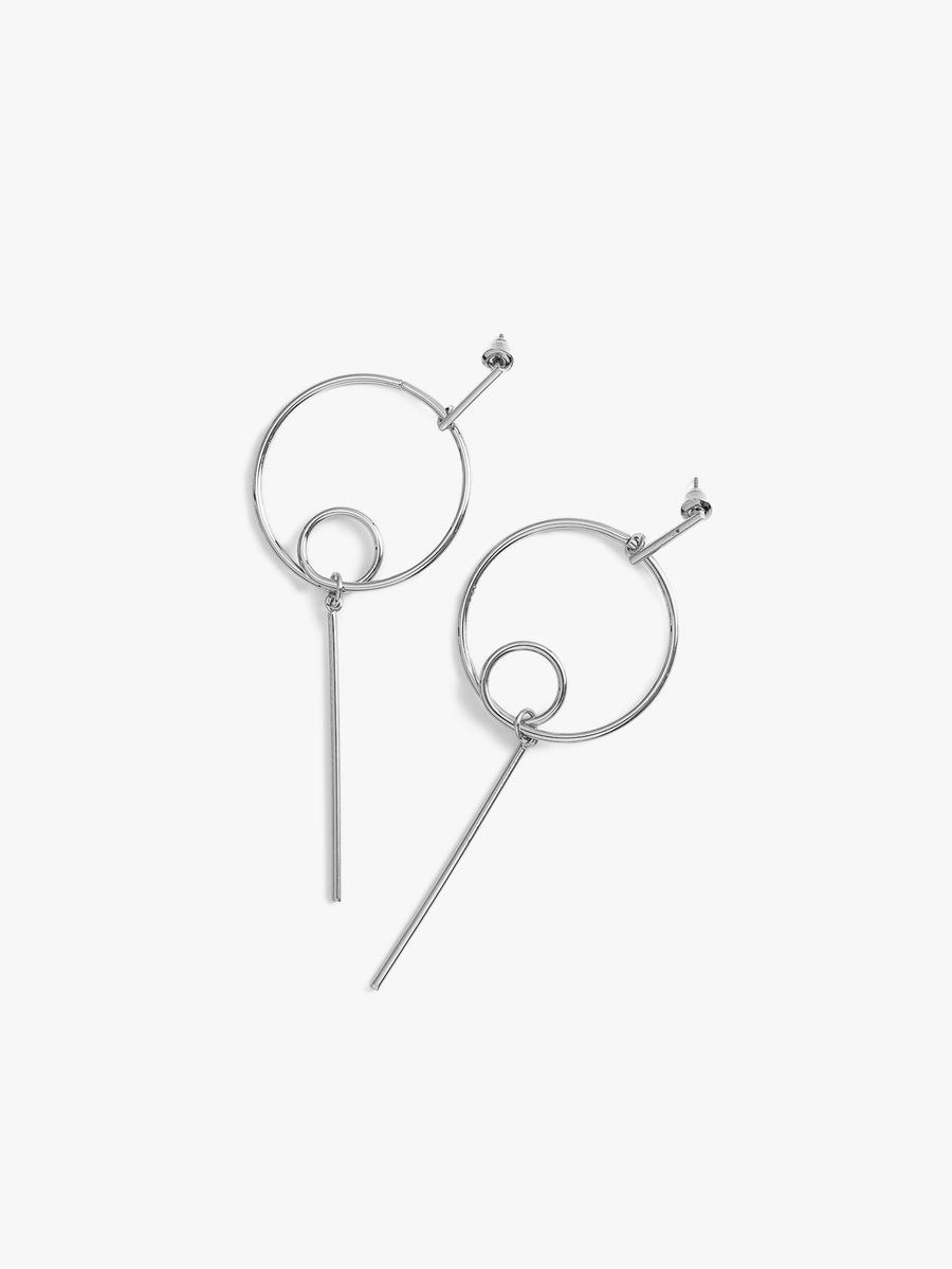Pendant Hoop Shaped Earrings