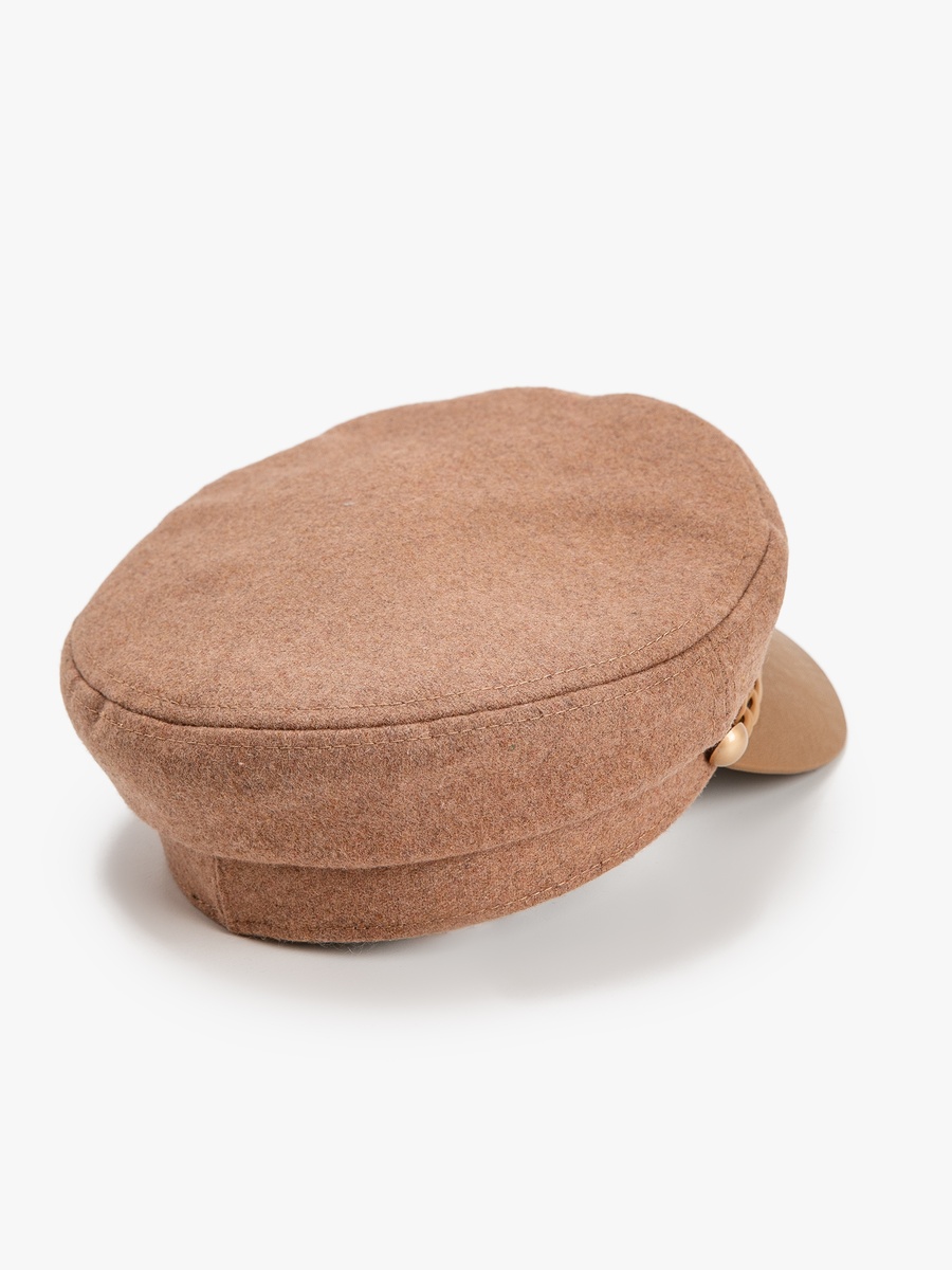 Newsboy Cap with Chain Detail