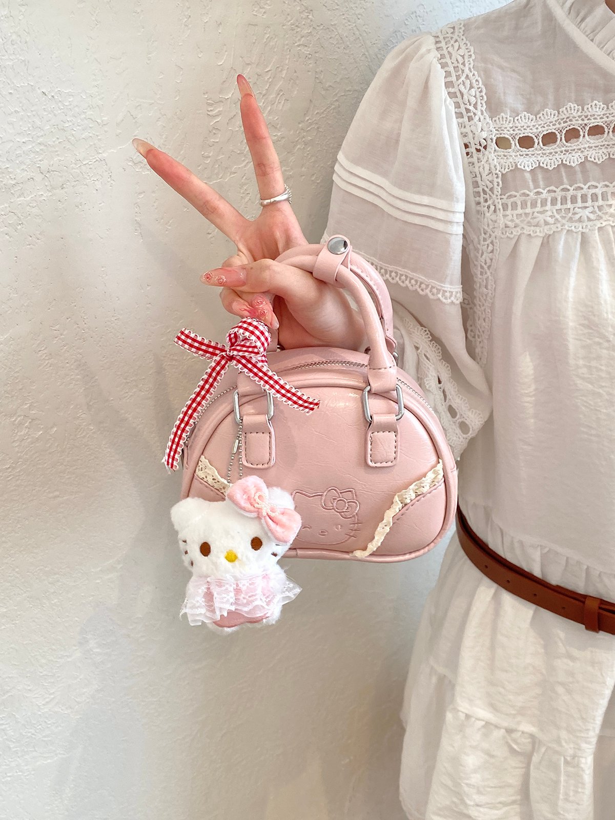 Pink Plain Handbag