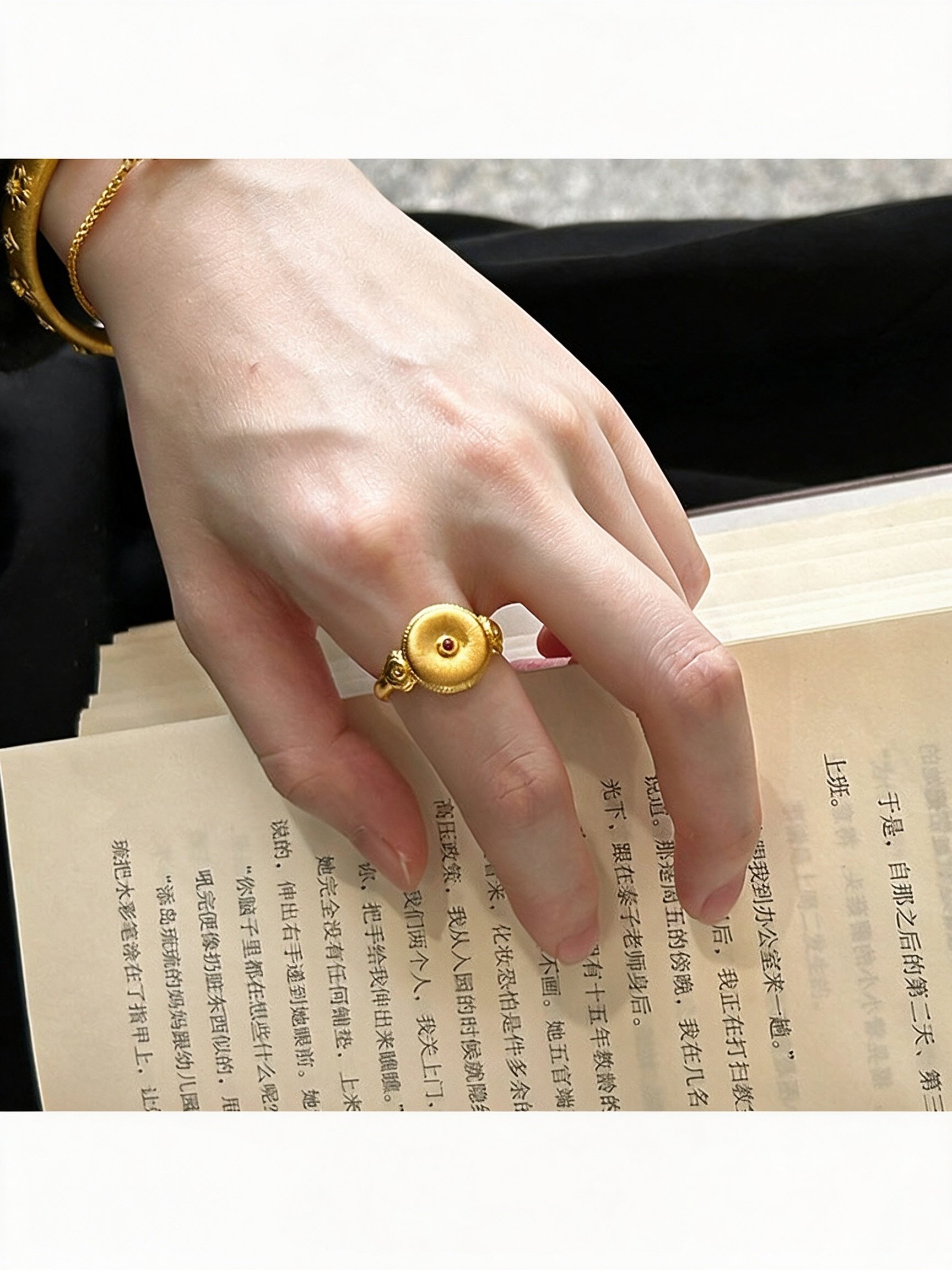 Golden Heritage Ruby Ring