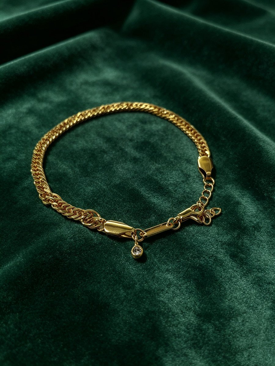 Round Bead Zircon Bracelet