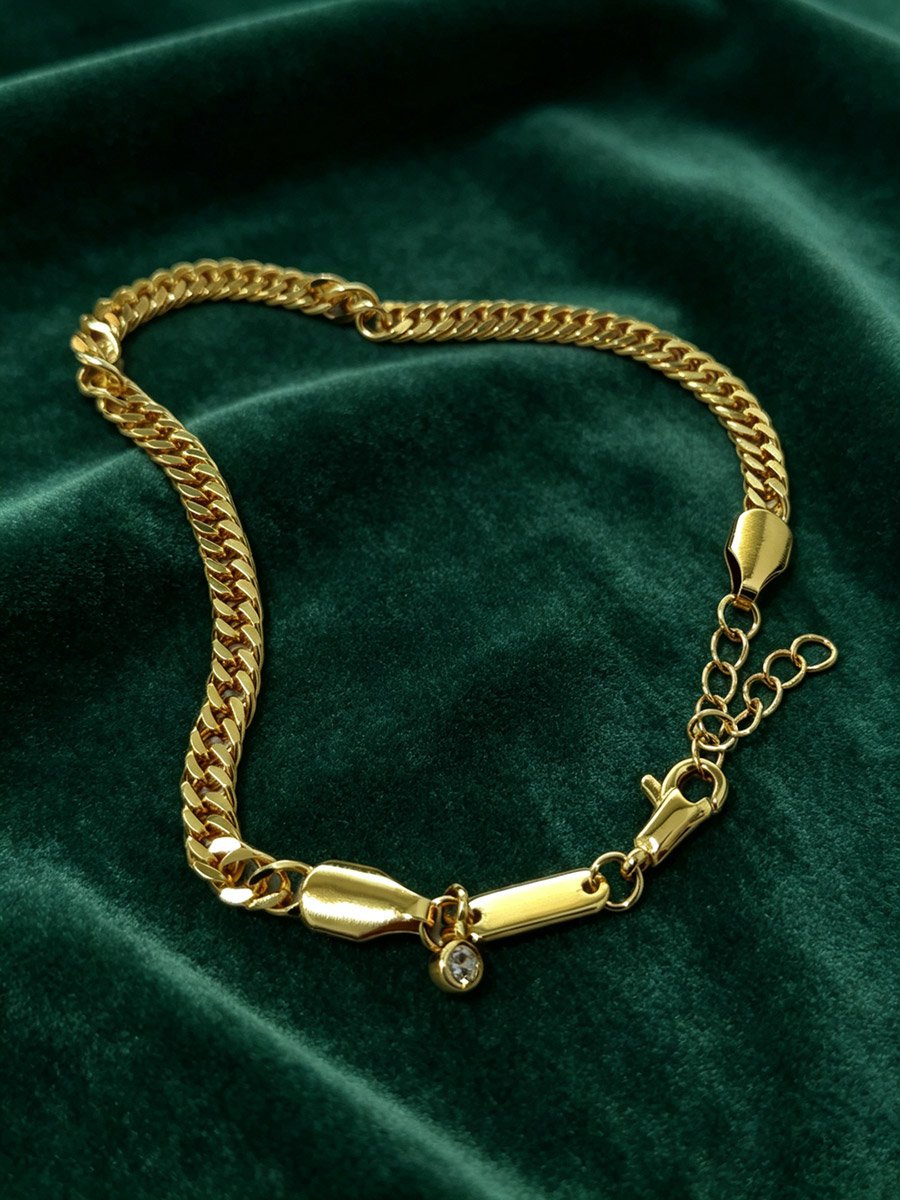 Round Bead Zircon Bracelet