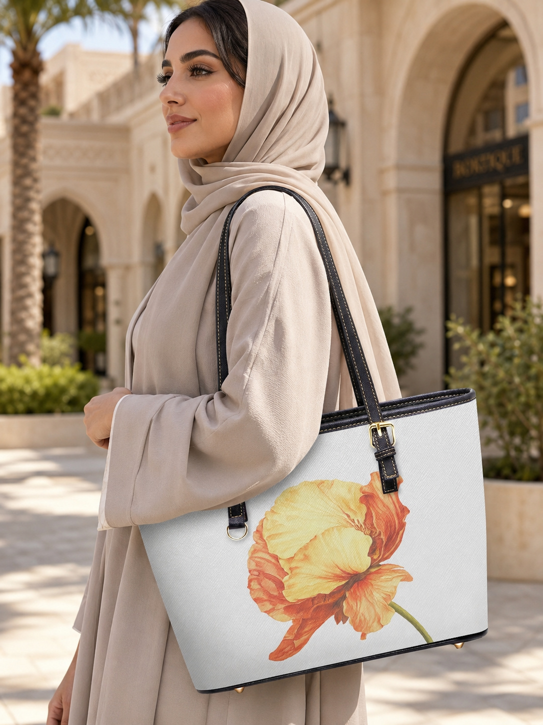 شنطة كتف توت مطبوعة