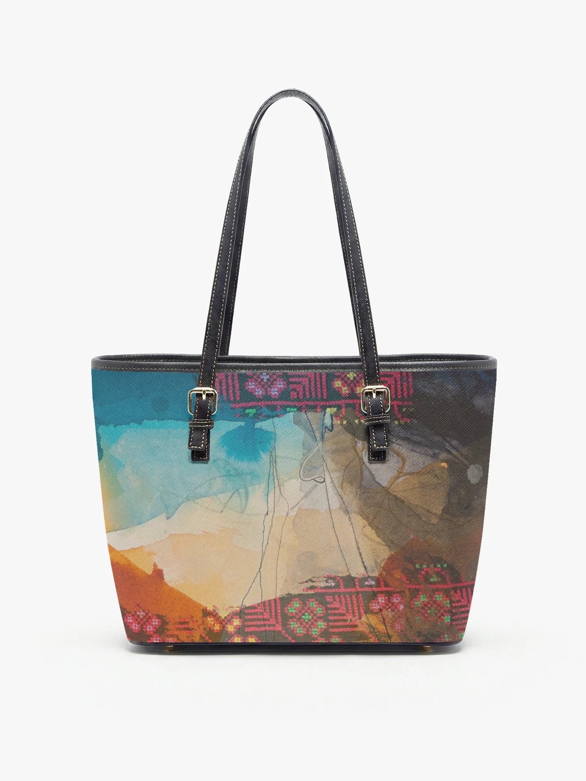 Abstract Art Print Shoulder Bag