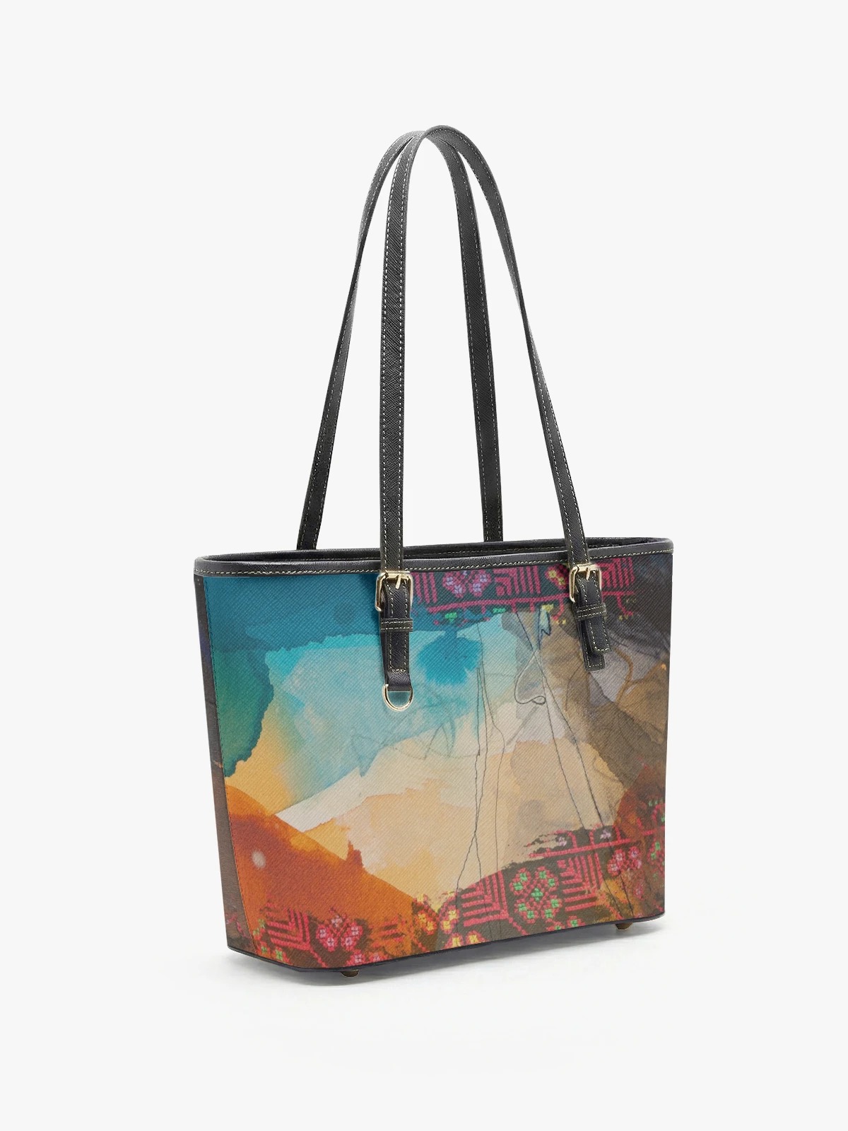 Abstract Art Print Shoulder Bag