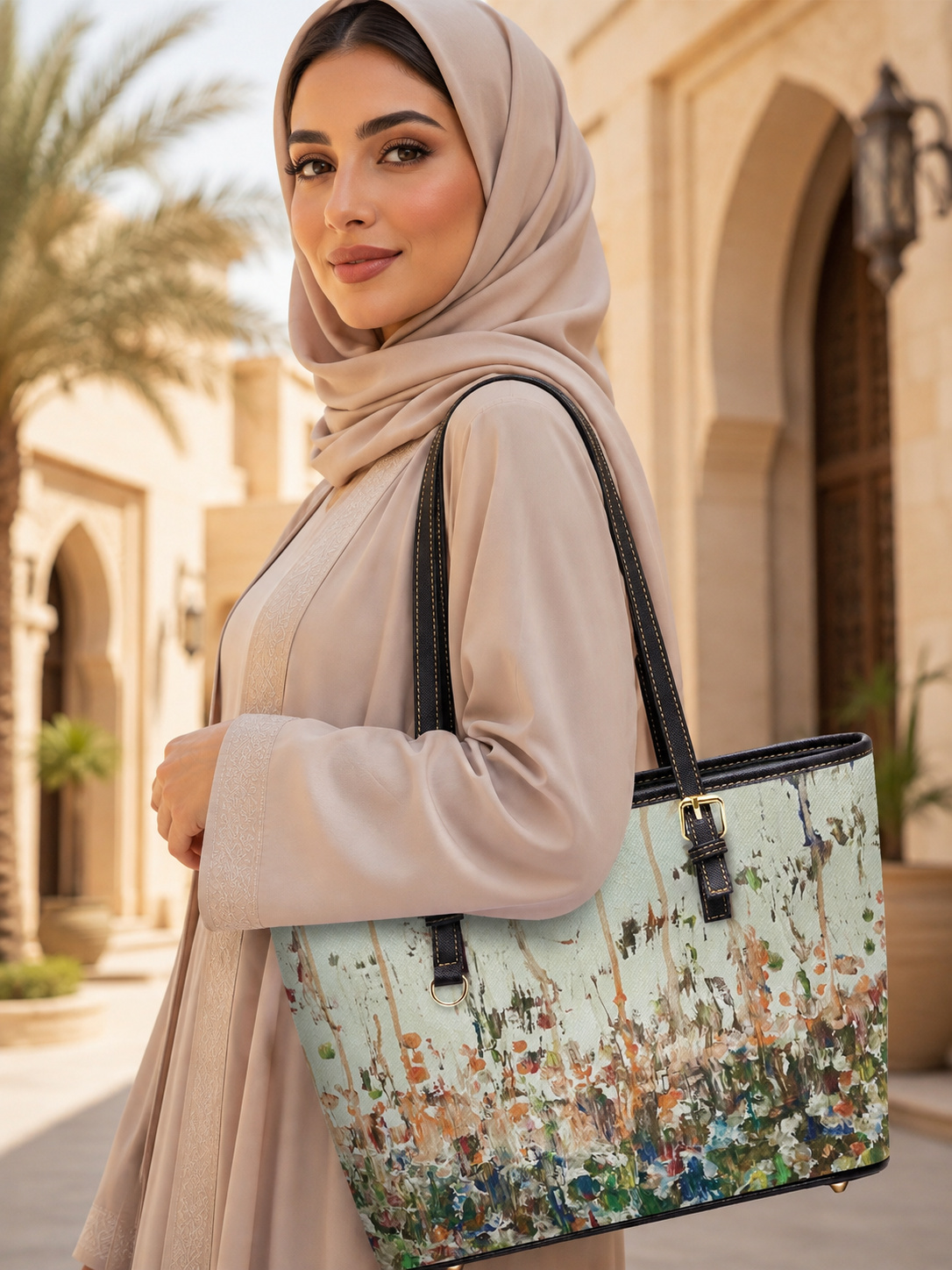 Floral Meadow Art Print Shoulder Bag