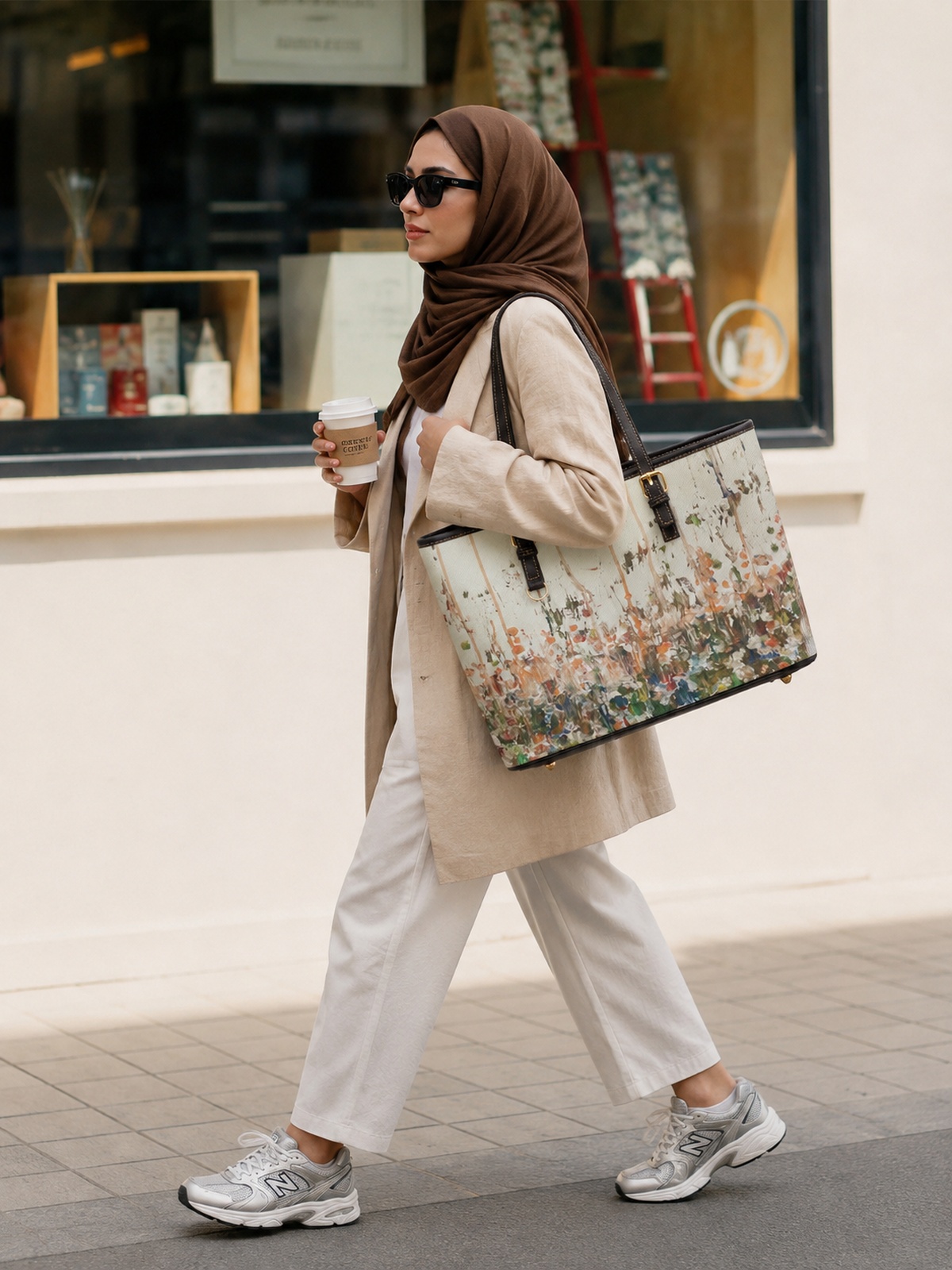 Floral Meadow Art Print Shoulder Bag