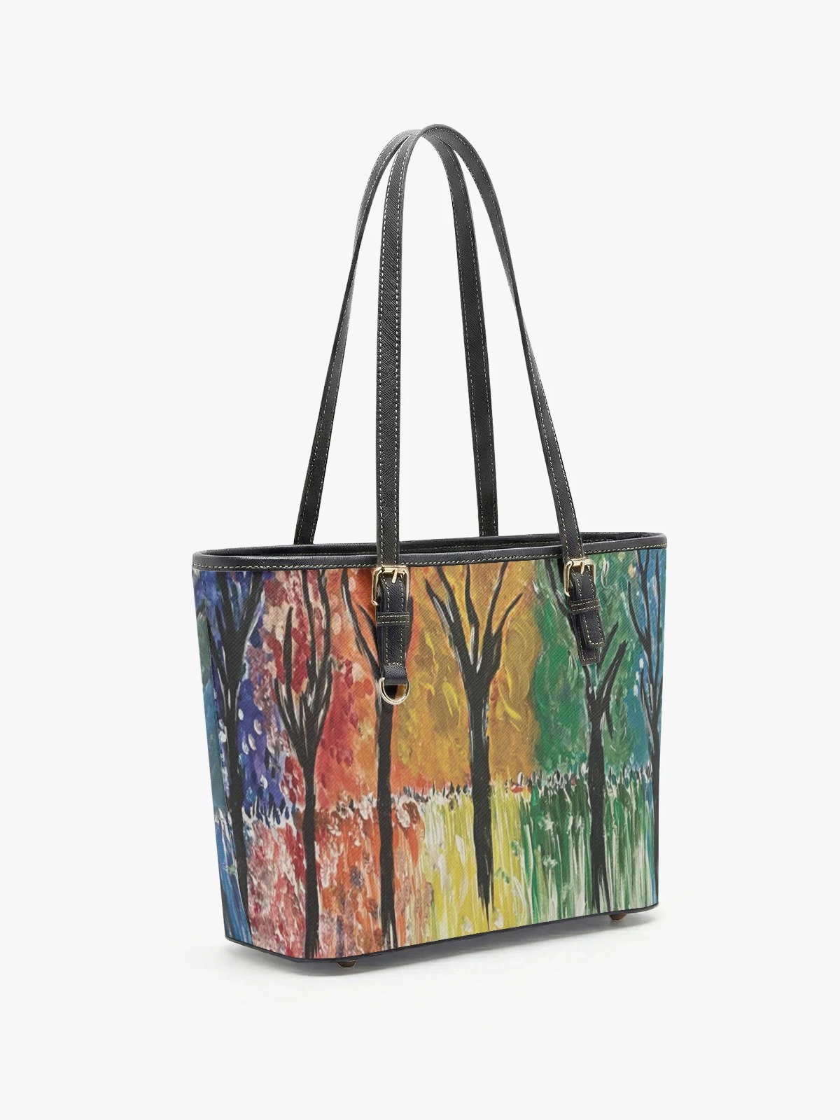 Printed Shoulder Tote Bag