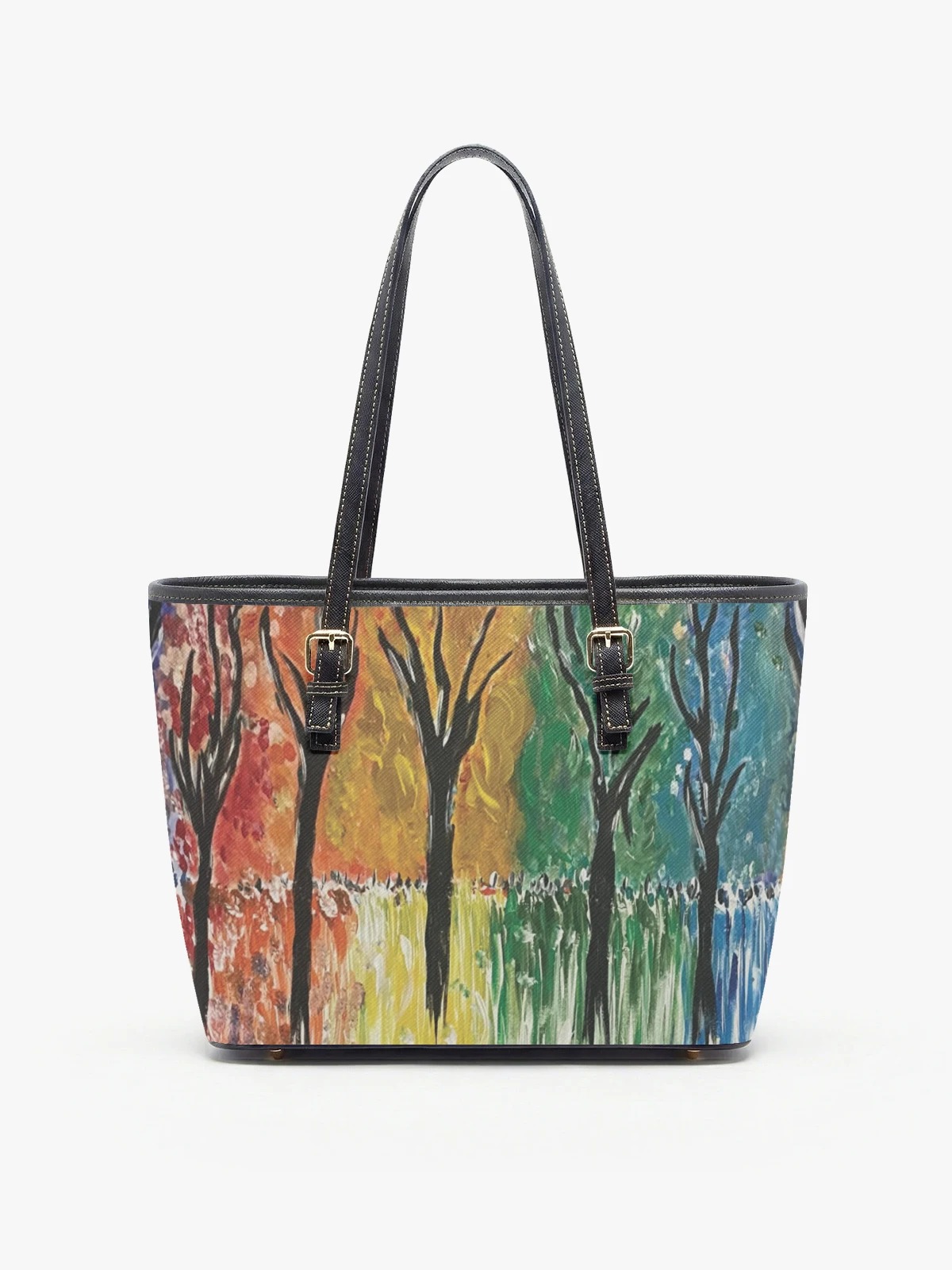 Printed Shoulder Tote Bag