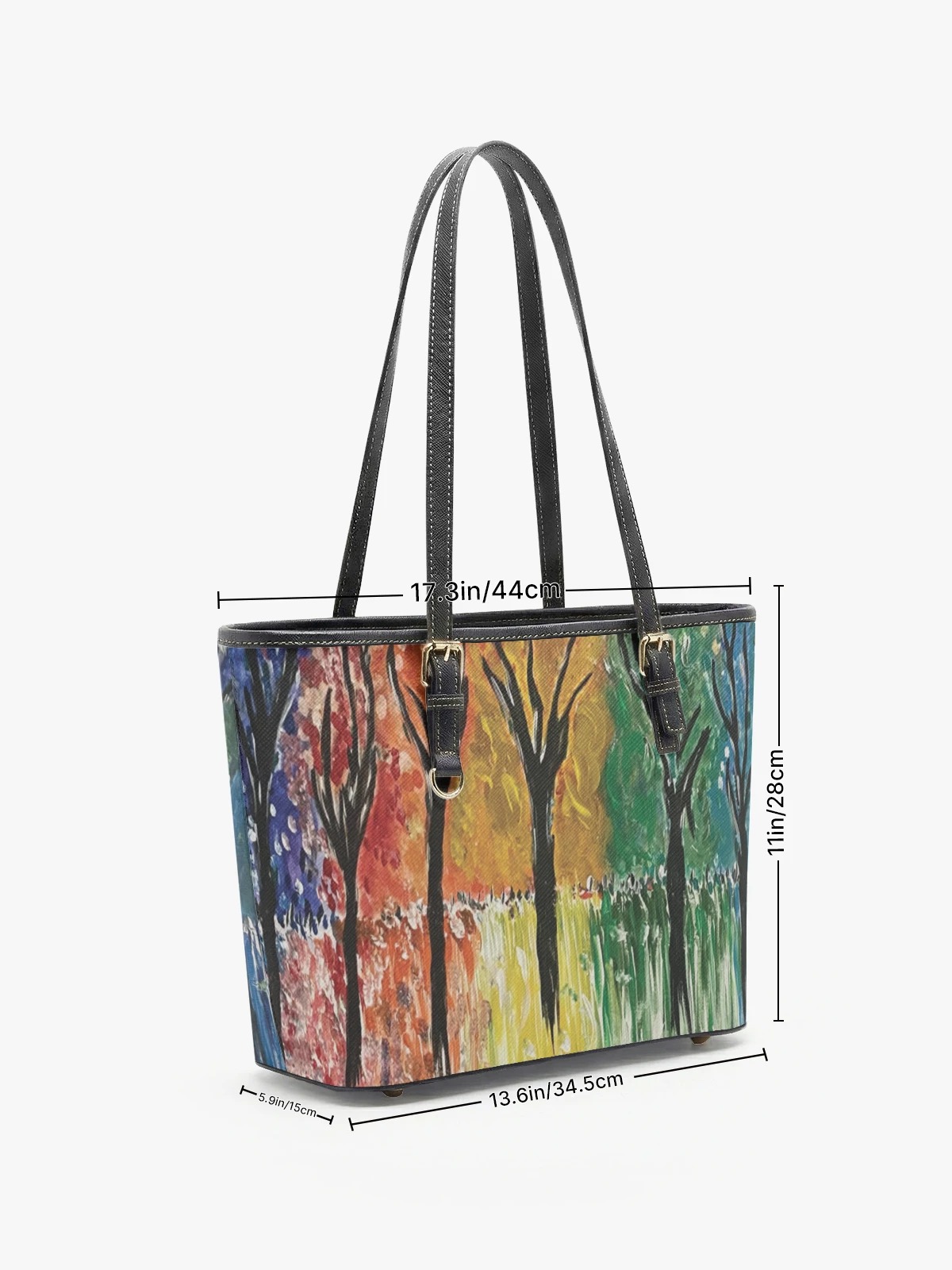 Printed Shoulder Tote Bag