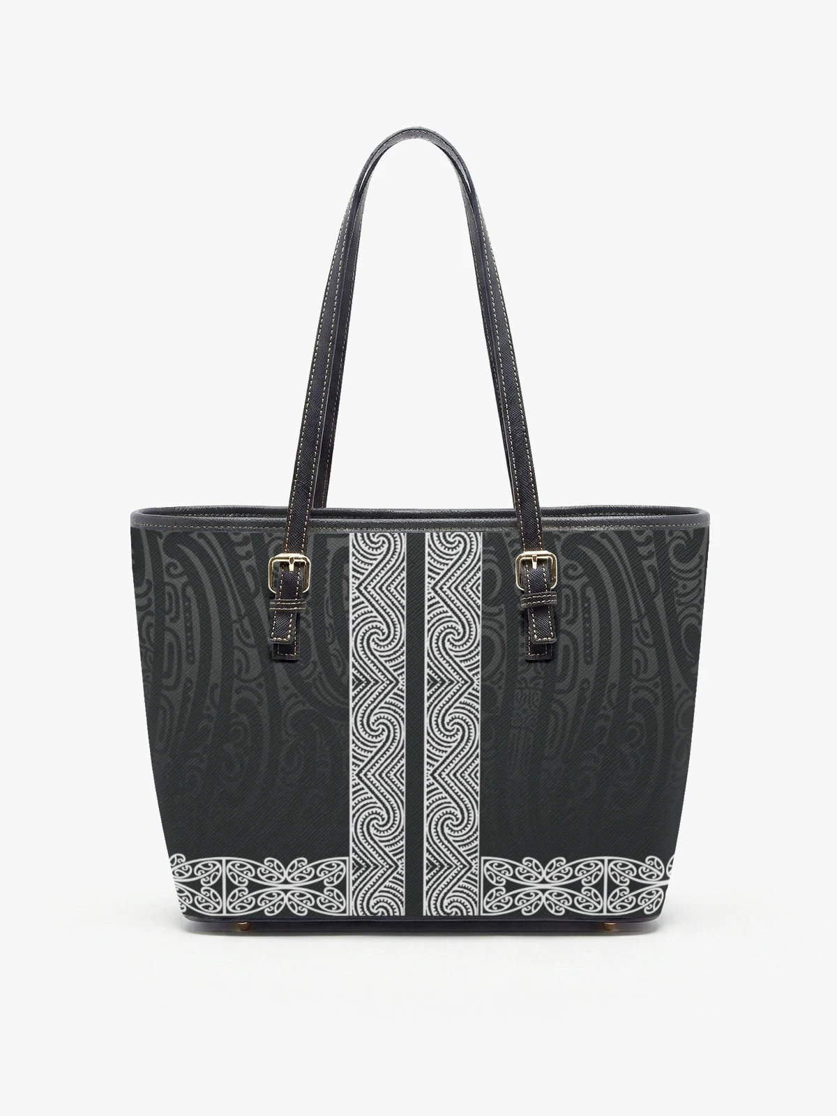Tribal Geometric Ornament Print Tote Shoulder Bag