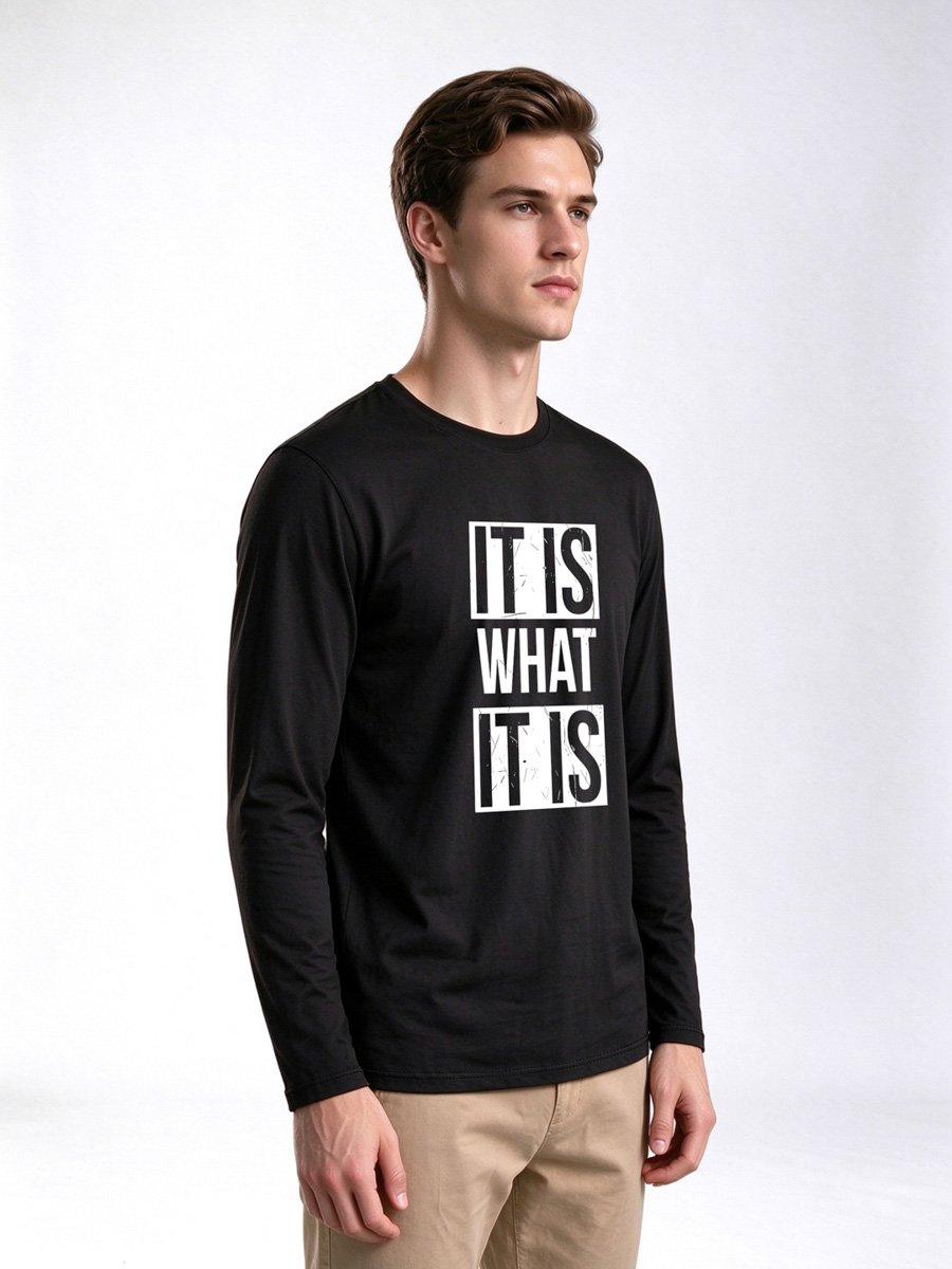 Black Graphic Print T-Shirt