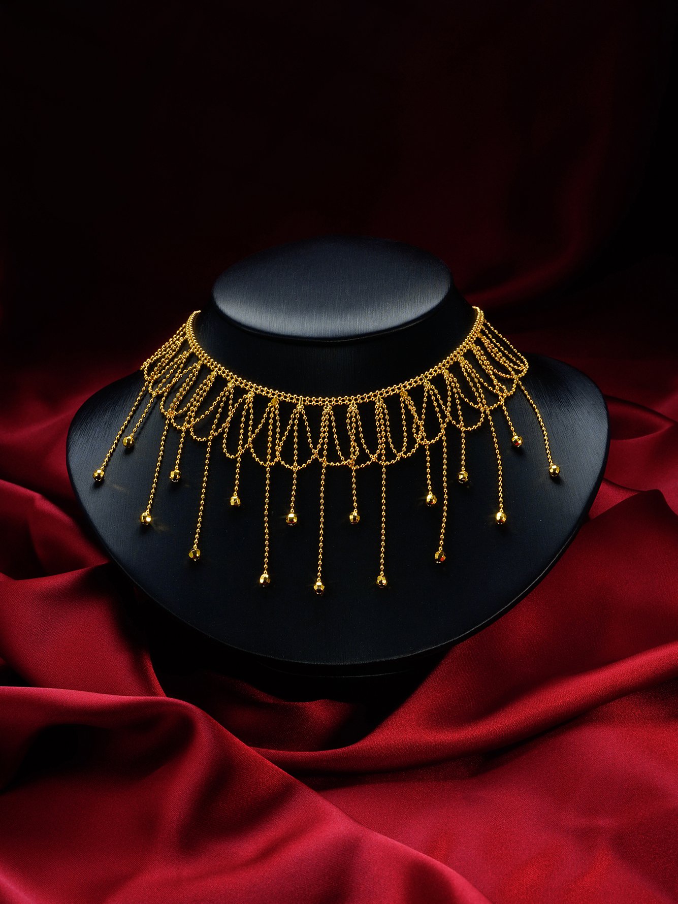 Gold Dangle Chain Necklace
