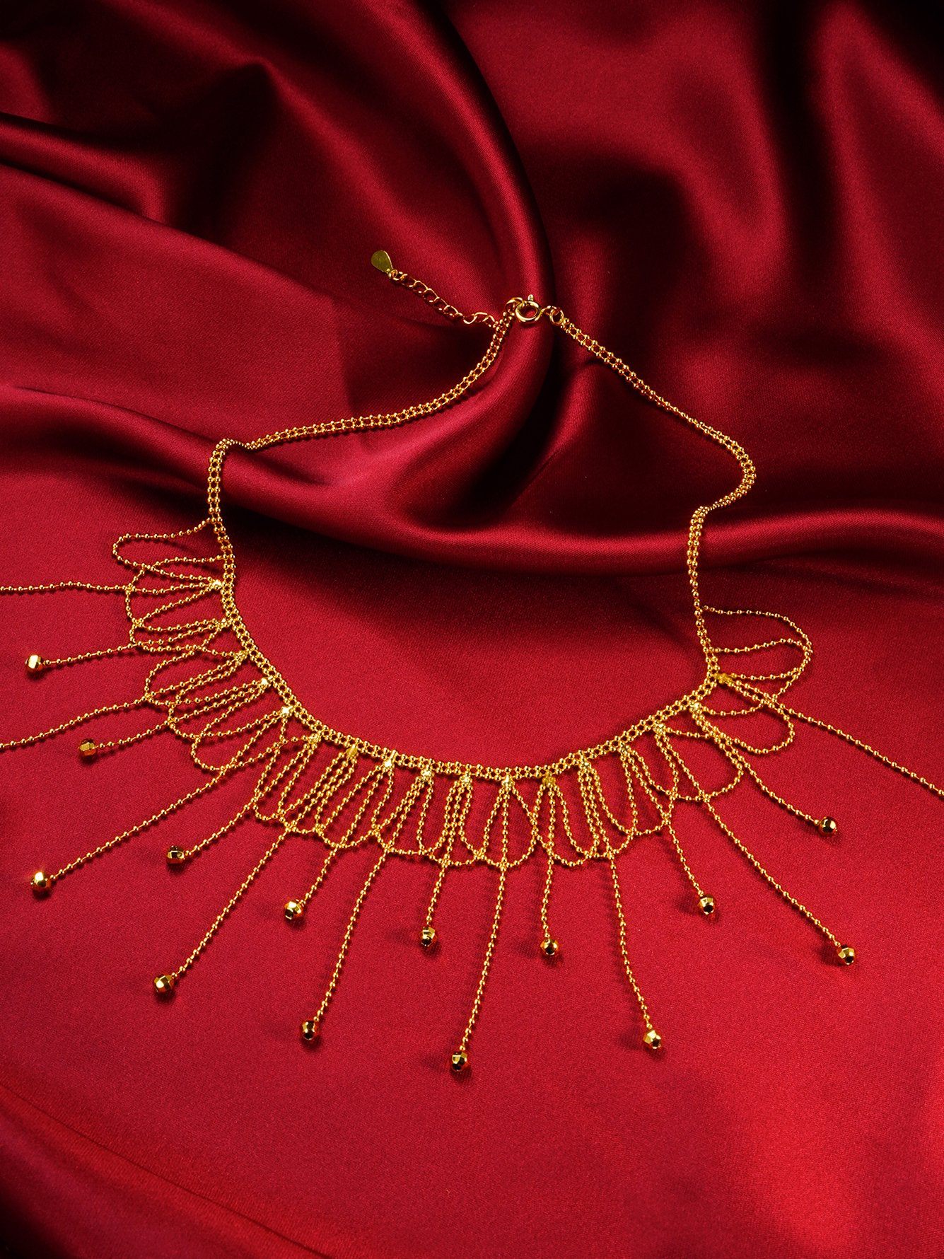 Gold Dangle Chain Necklace