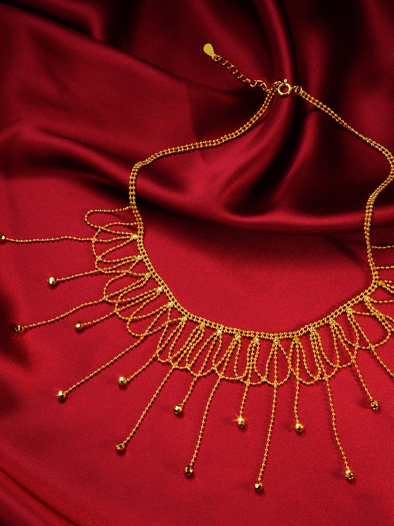 Gold Dangle Chain Necklace