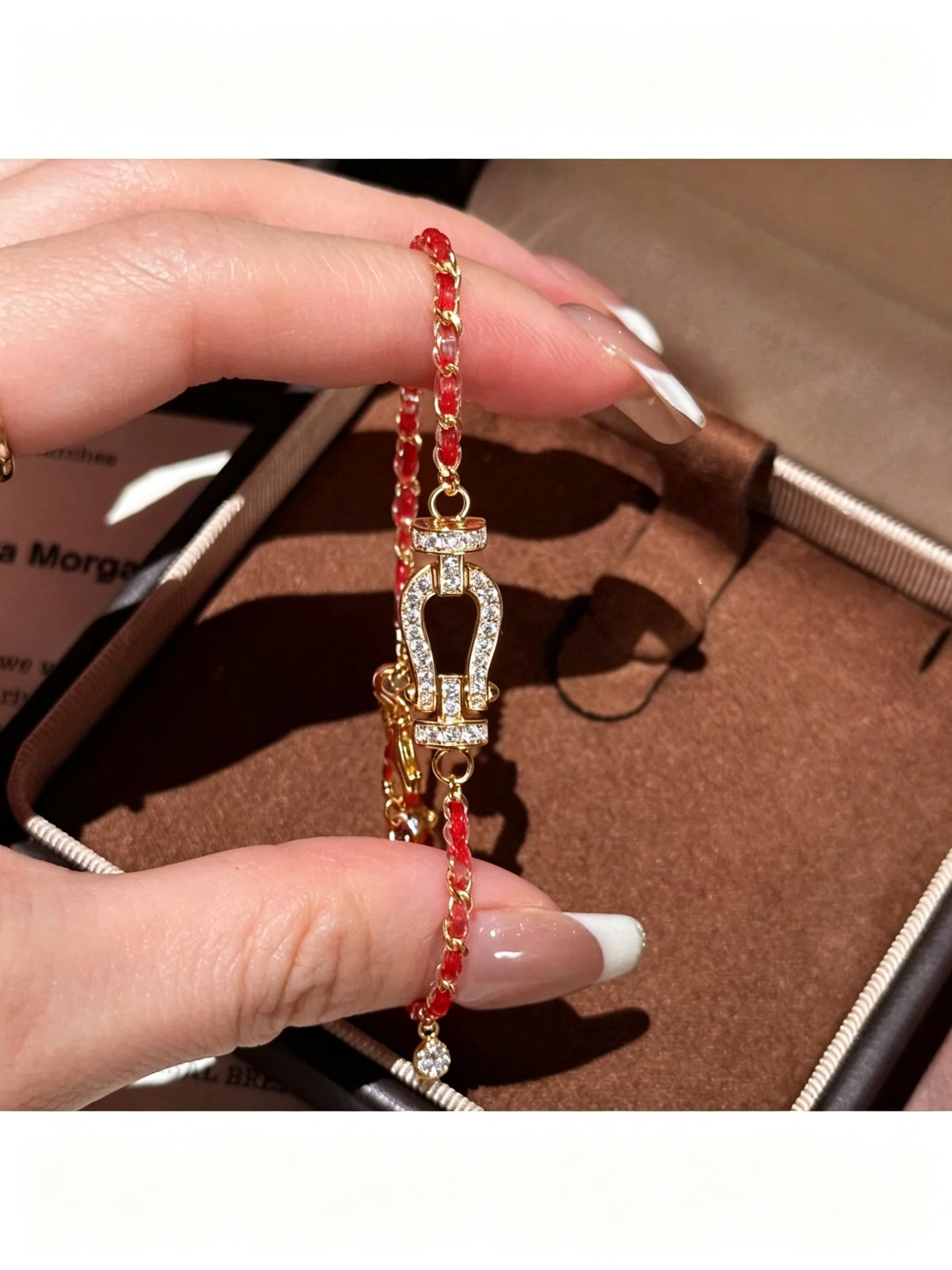 Golden Horseshoe Charm Bracelet