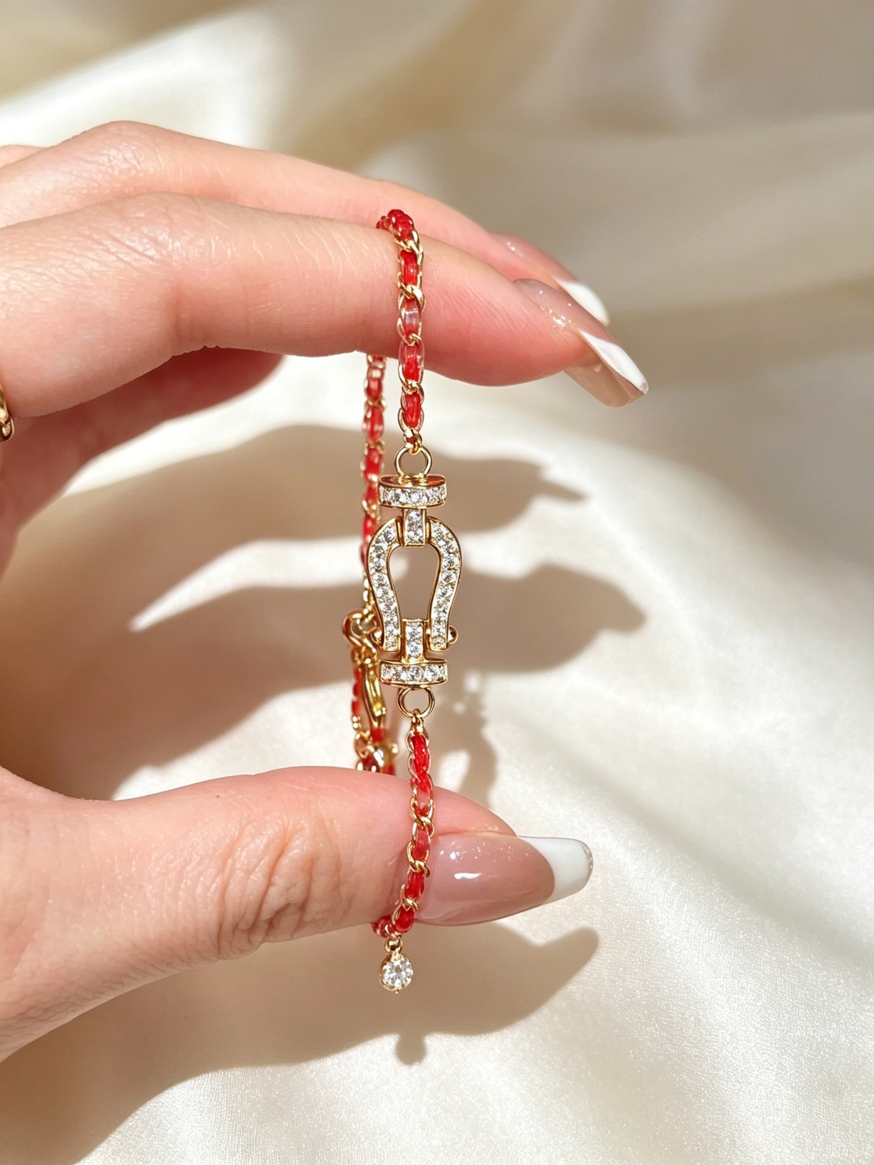 Golden Horseshoe Charm Bracelet