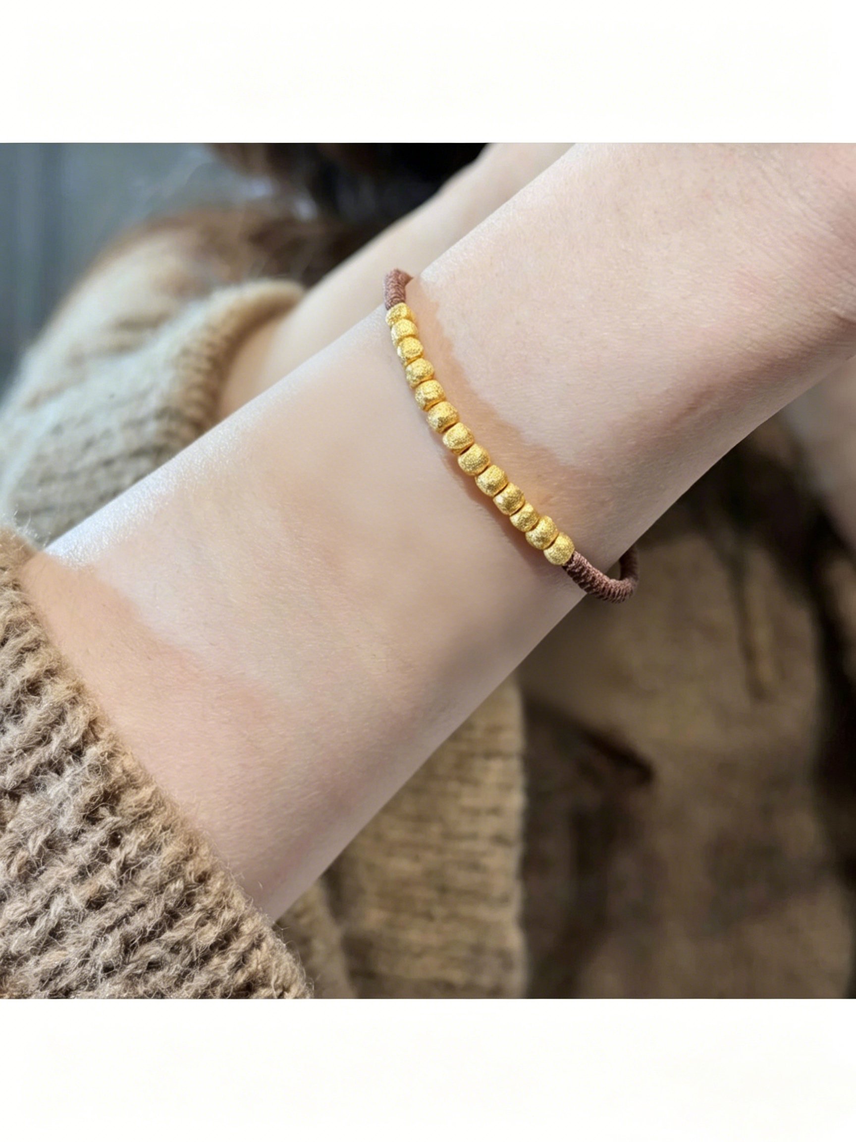 Gold Bead Bracelet