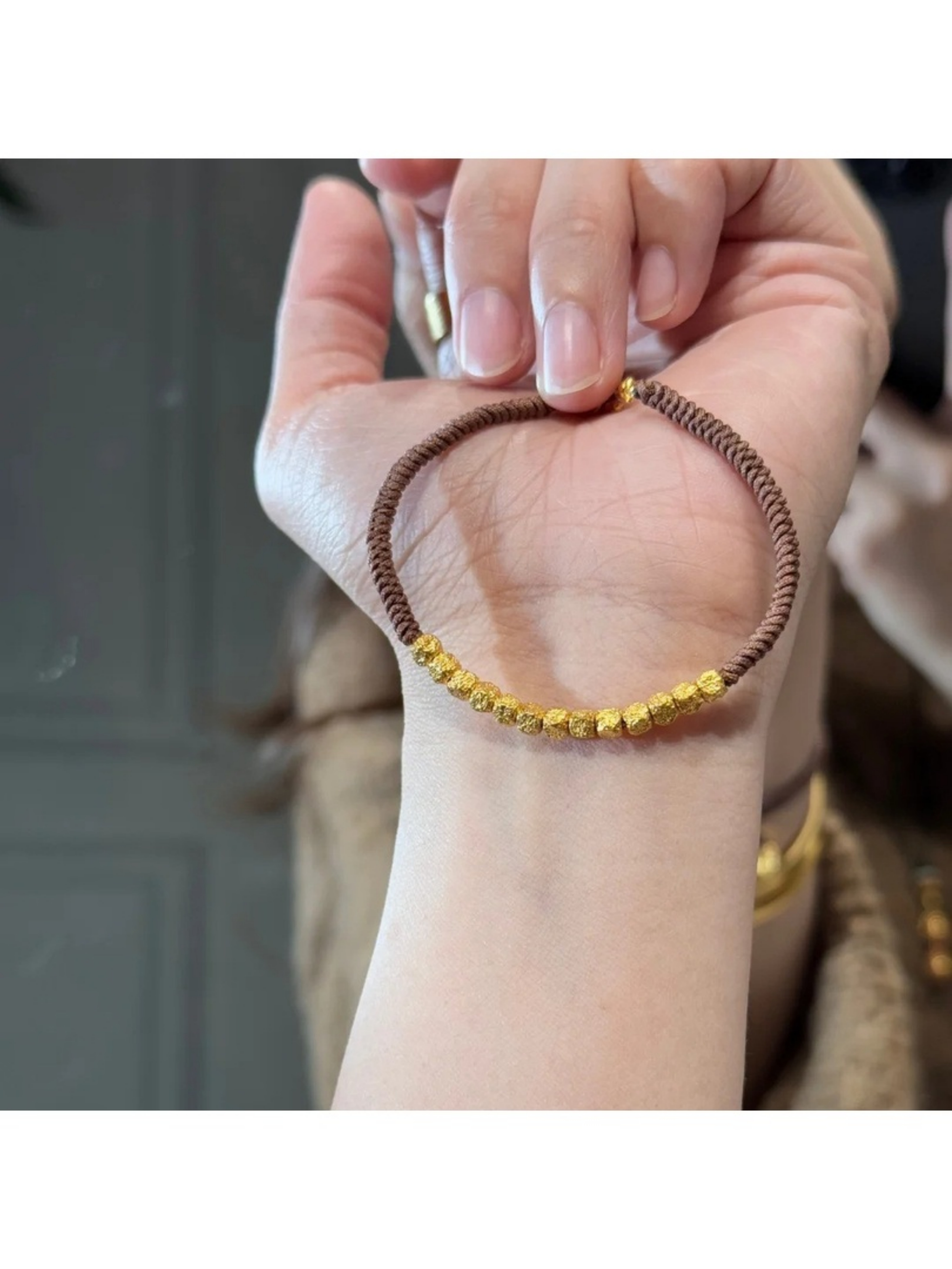 Gold Bead Bracelet