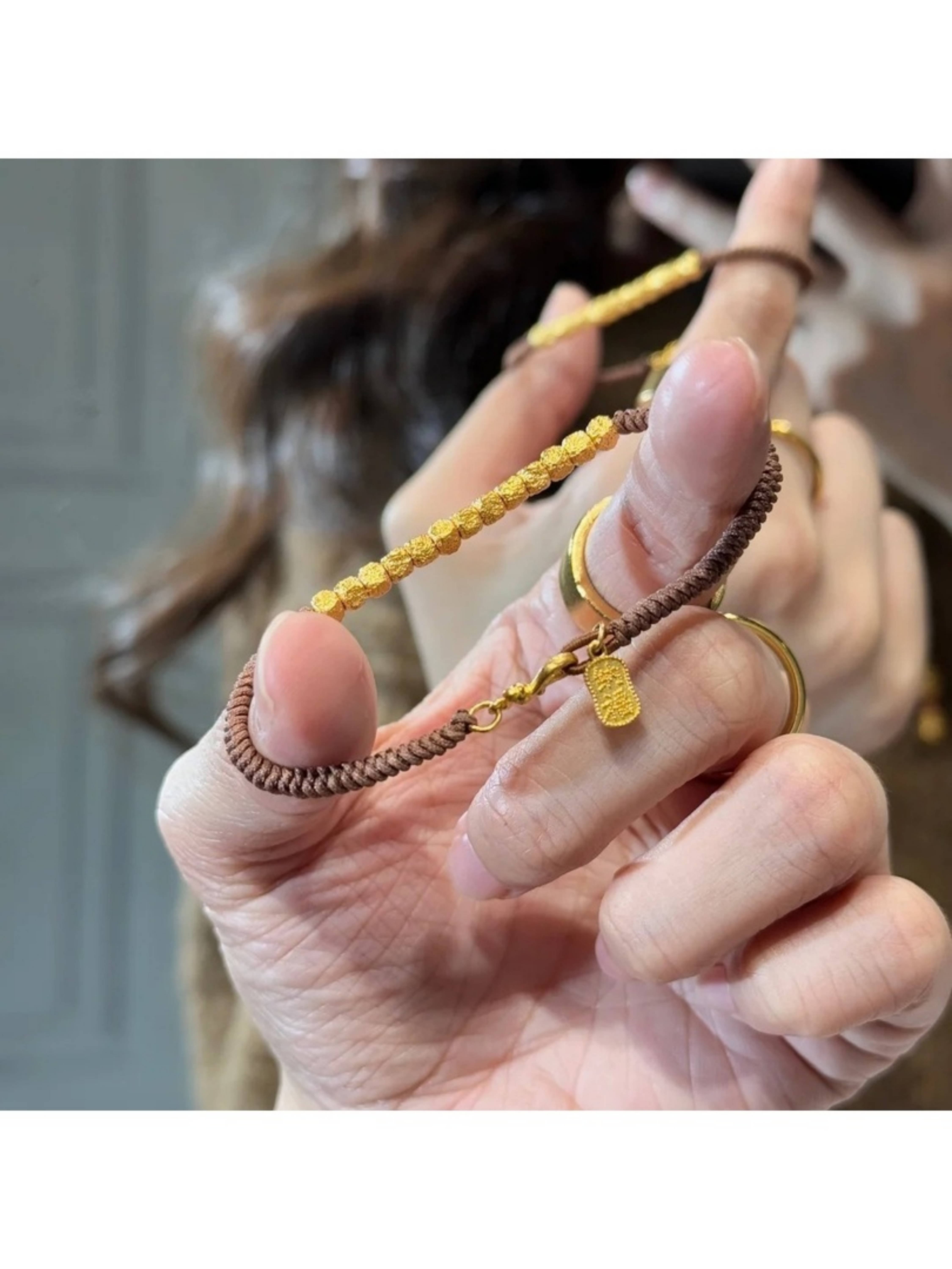 Gold Bead Bracelet