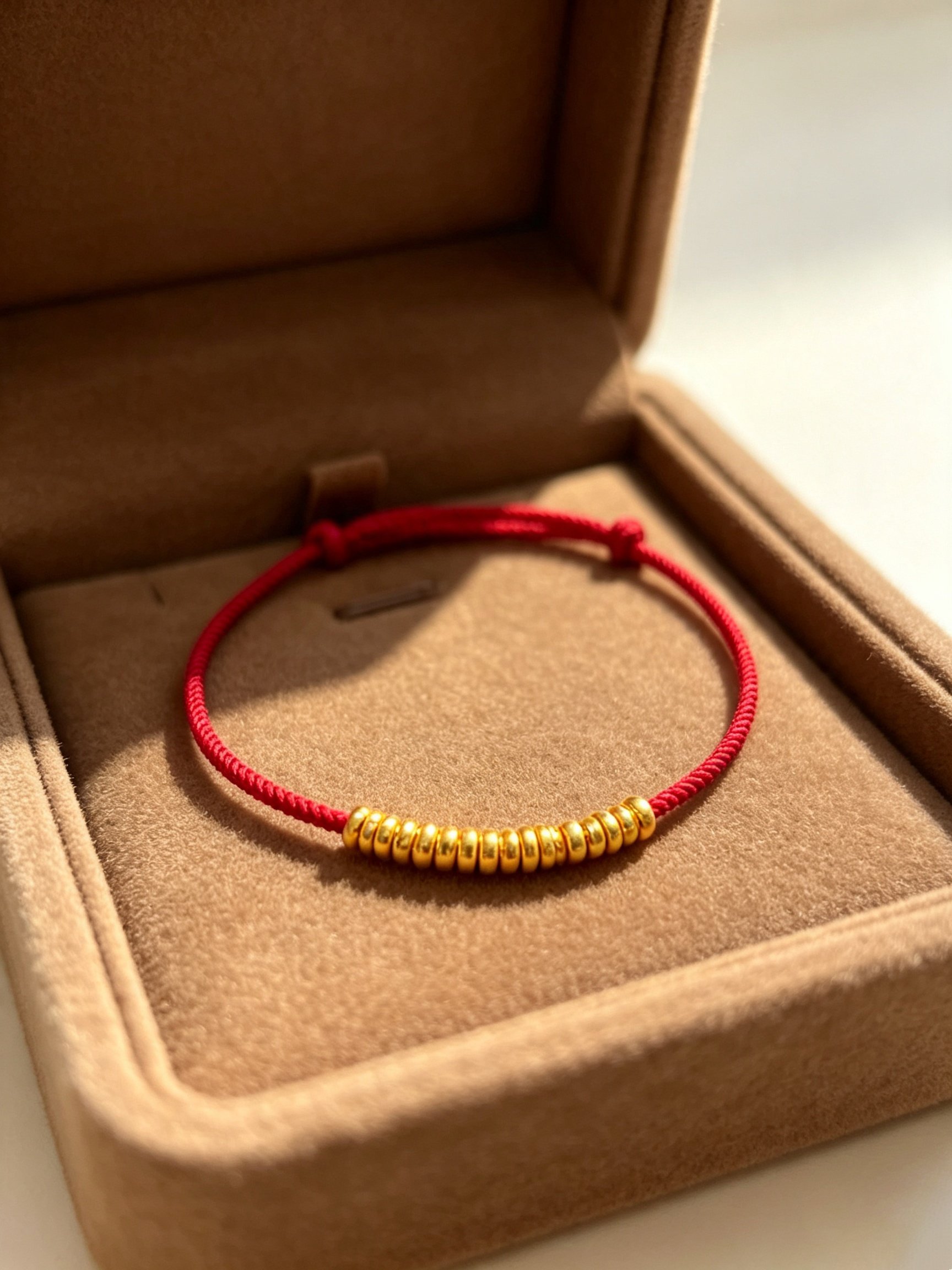 Red Braided Rope Adjustable Bracelet