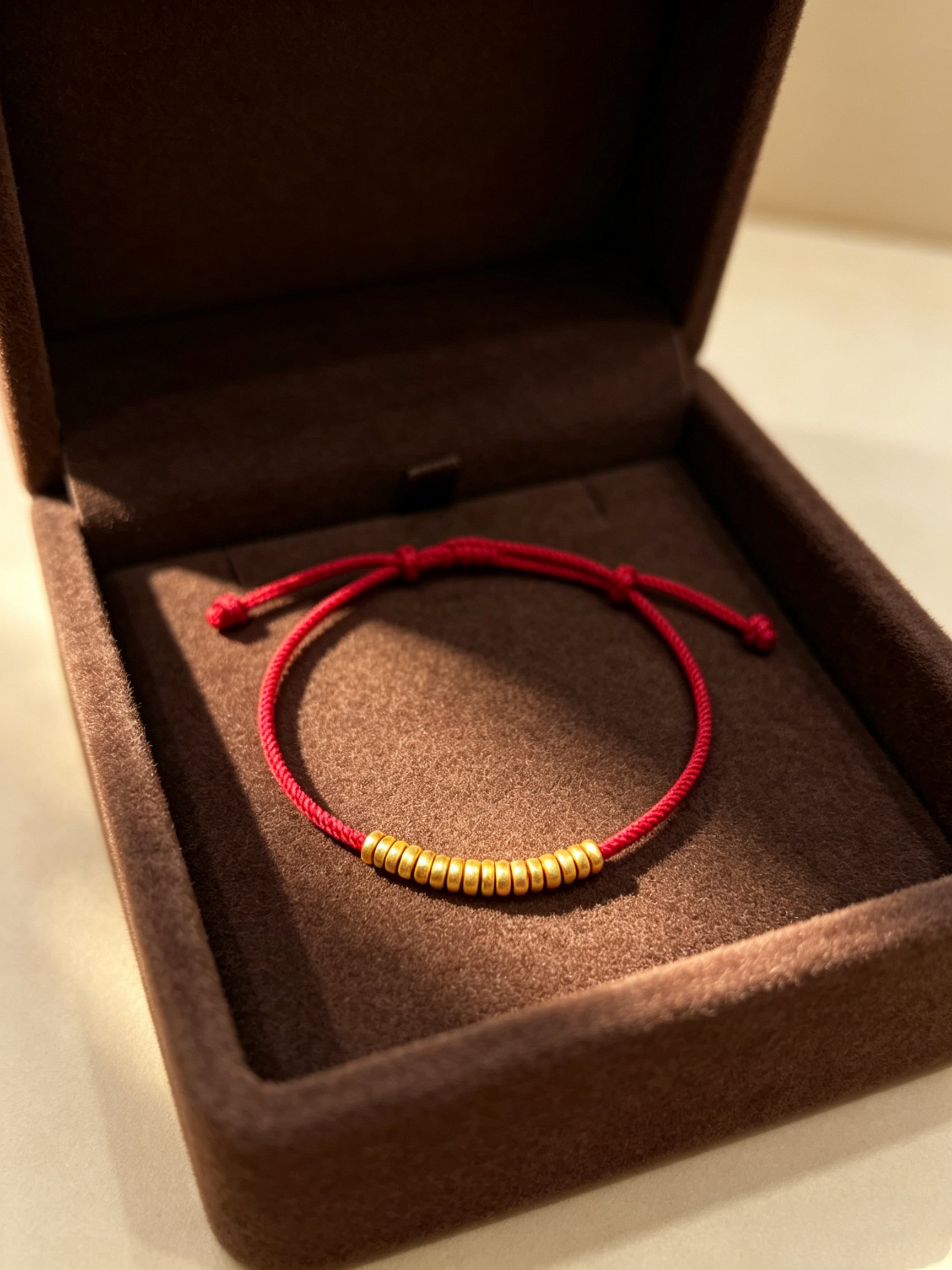 Red Braided Rope Adjustable Bracelet