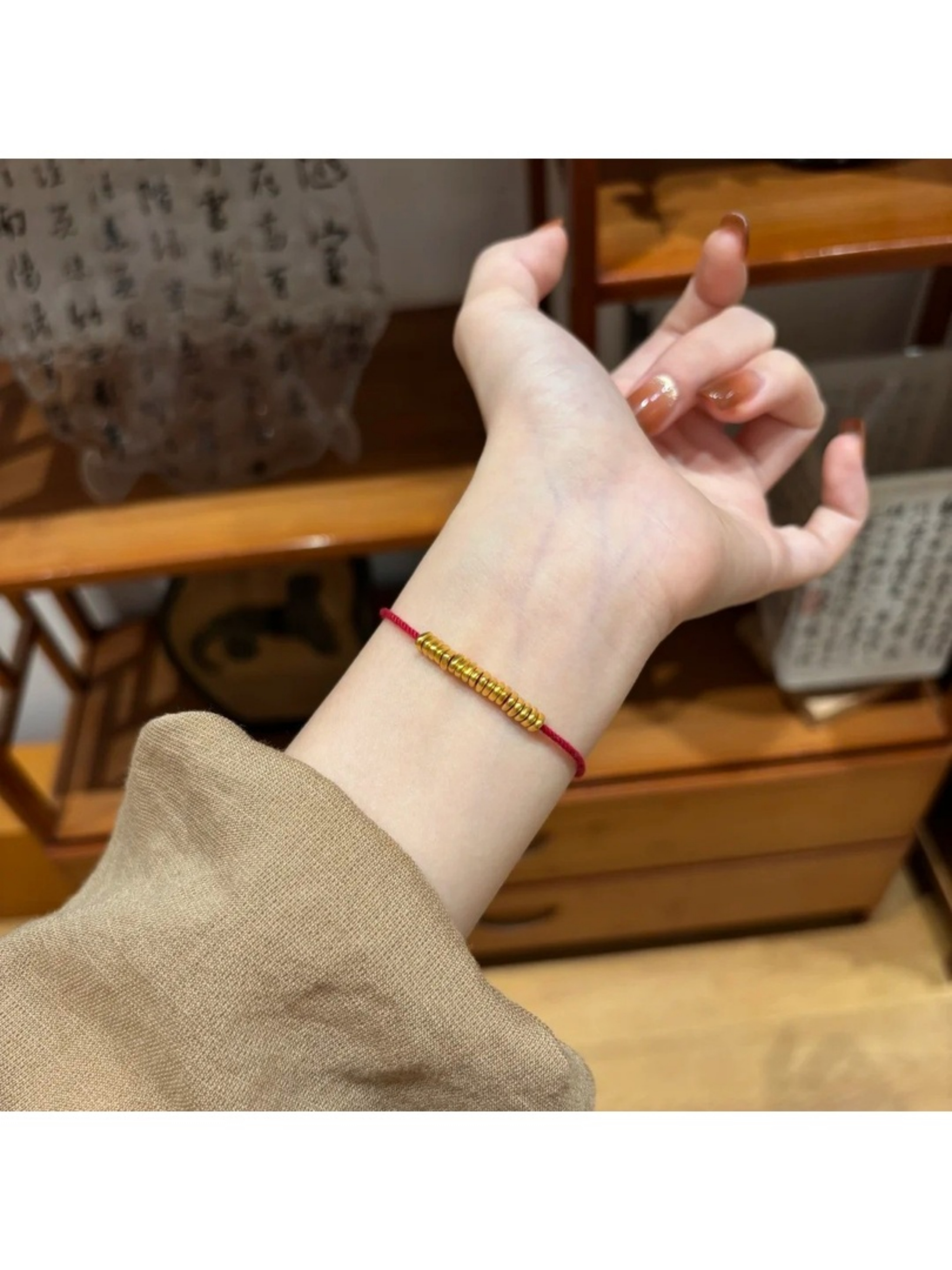 Red Braided Rope Adjustable Bracelet