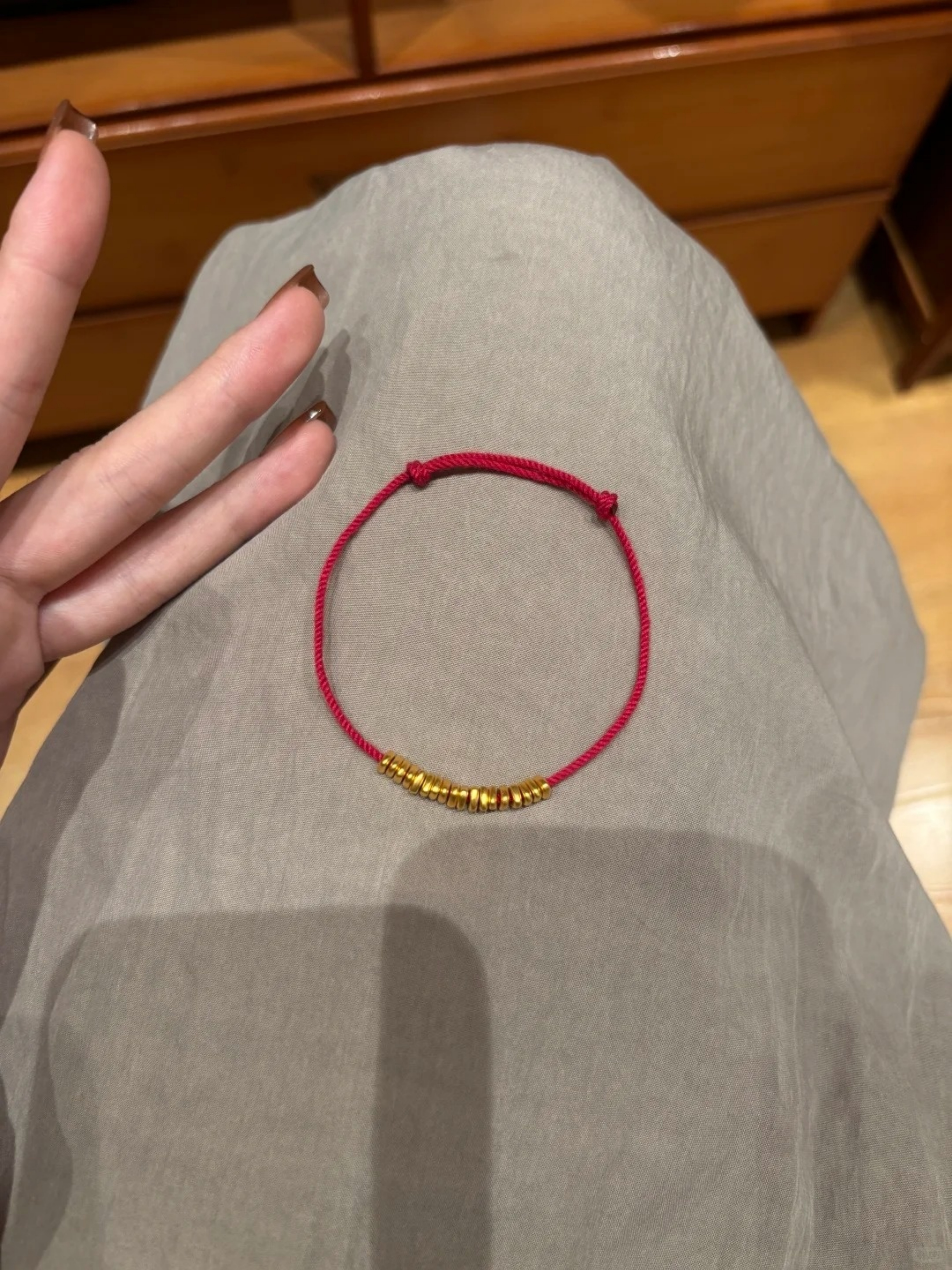 Red Braided Rope Adjustable Bracelet
