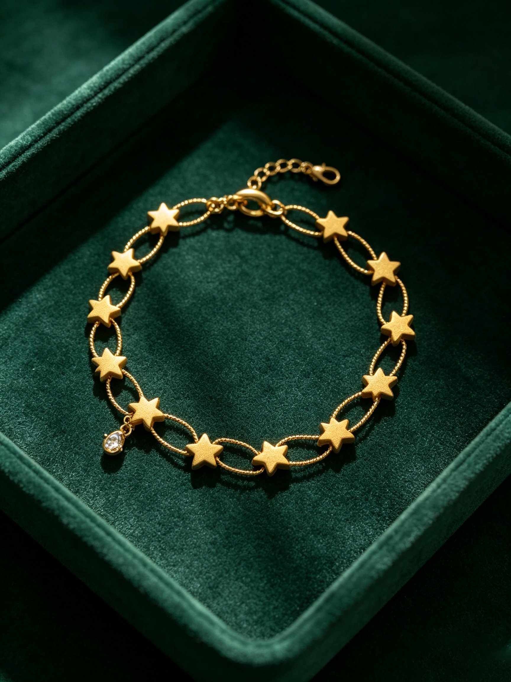 Gold Star Charm Bracelet