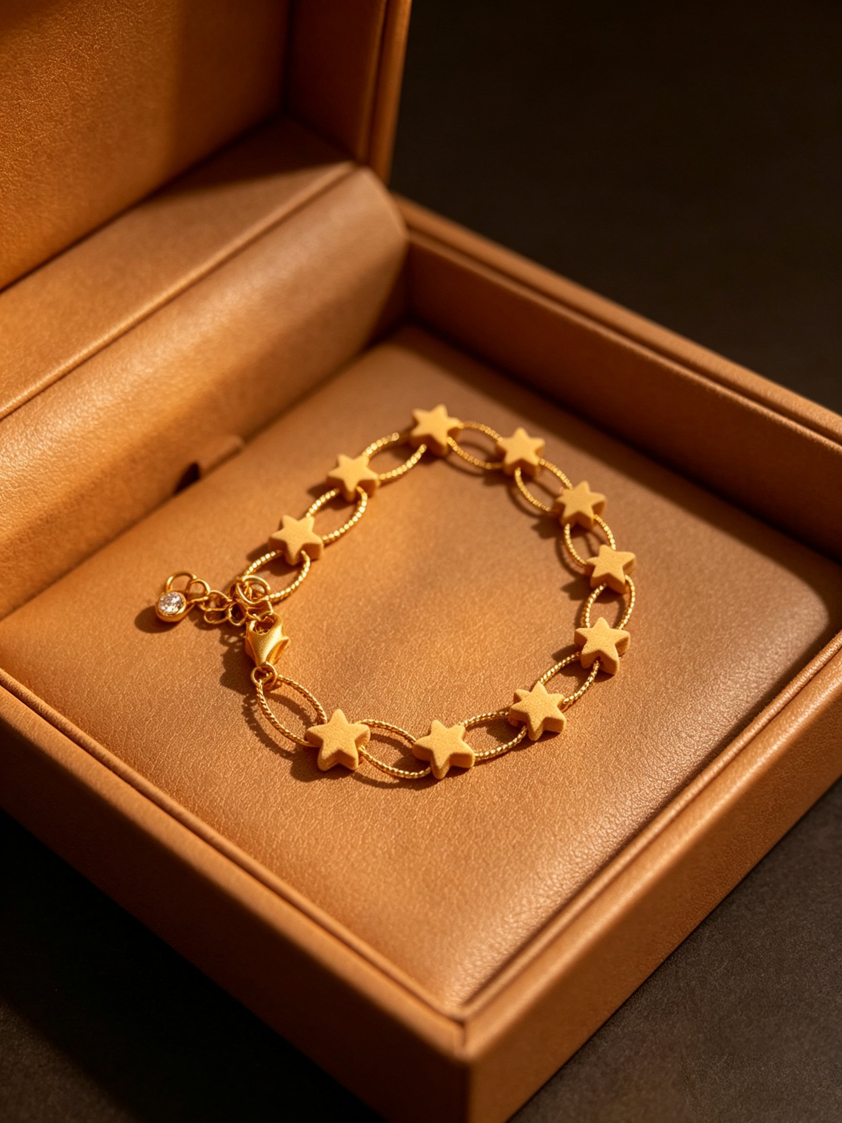 Gold Star Charm Bracelet