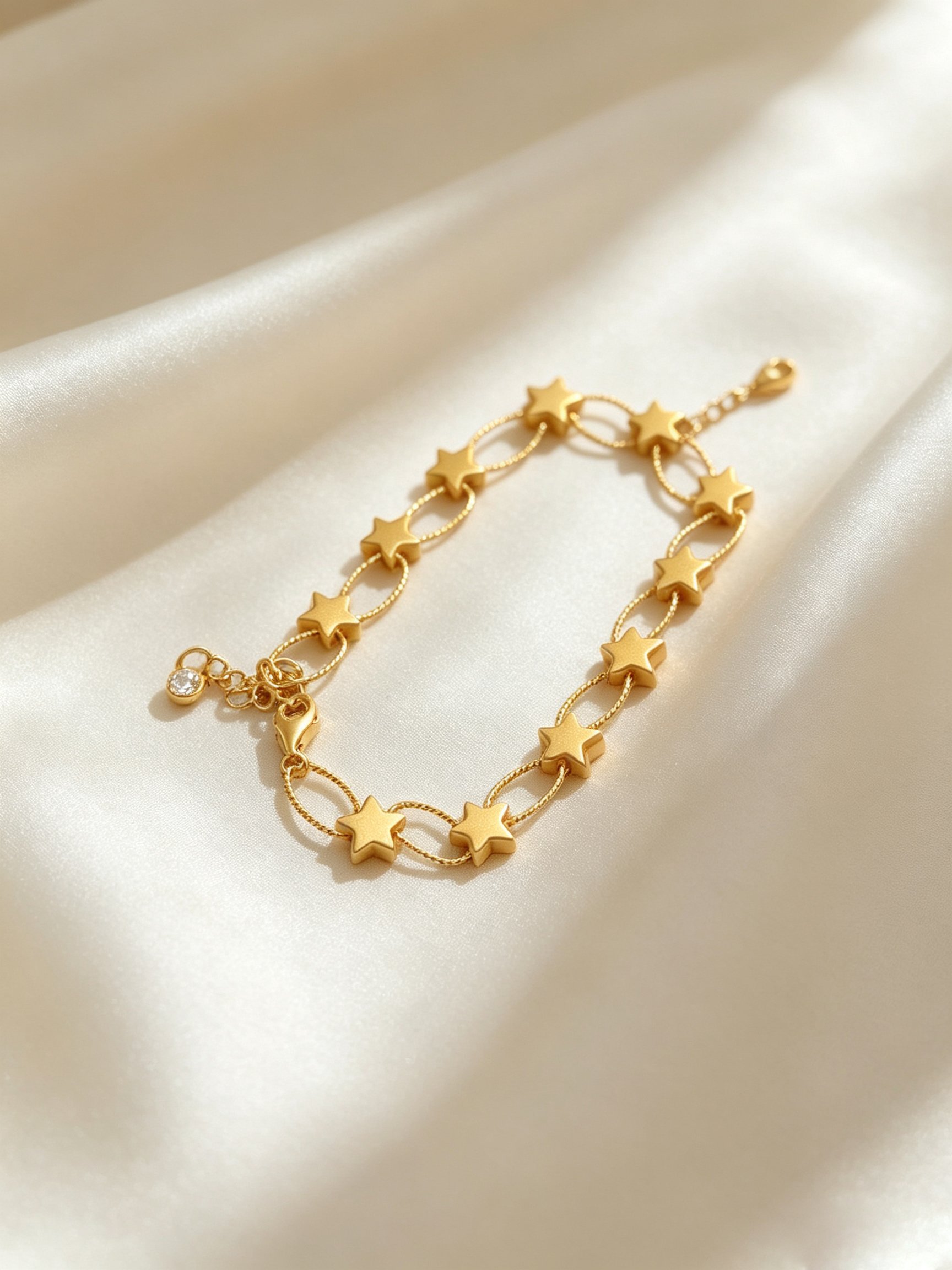 Gold Star Charm Bracelet