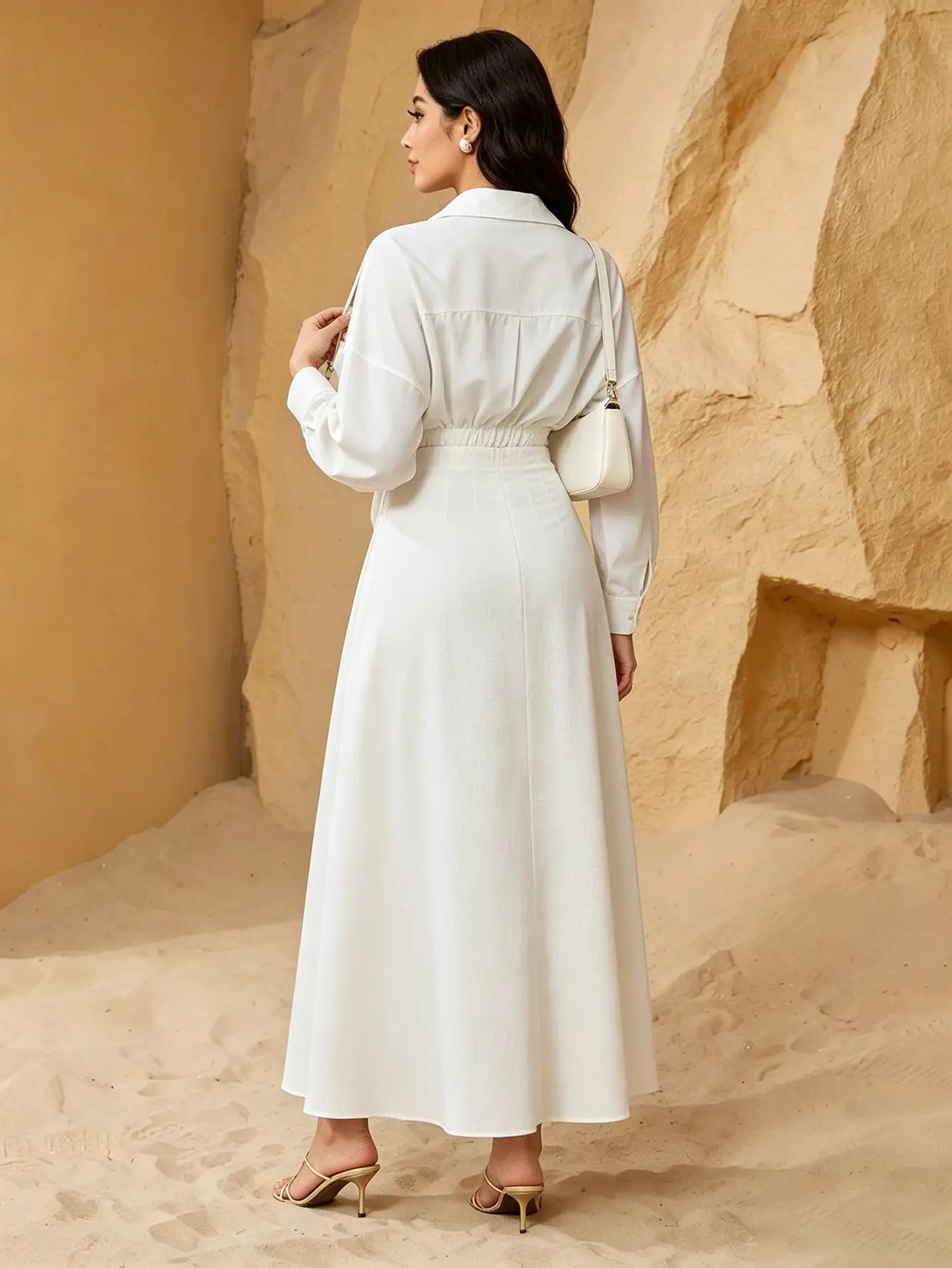 White Blouse and Skirt Co-ord Set