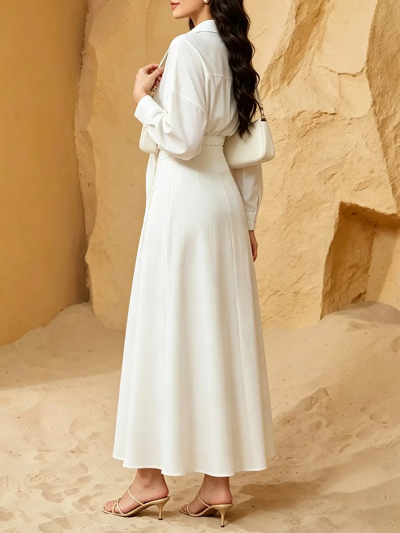 White Blouse and Skirt Co-ord Set