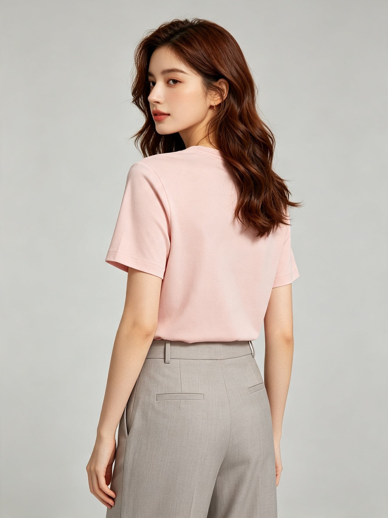 Pink Graphic Print Round Neck Regular Fit T-Shirt