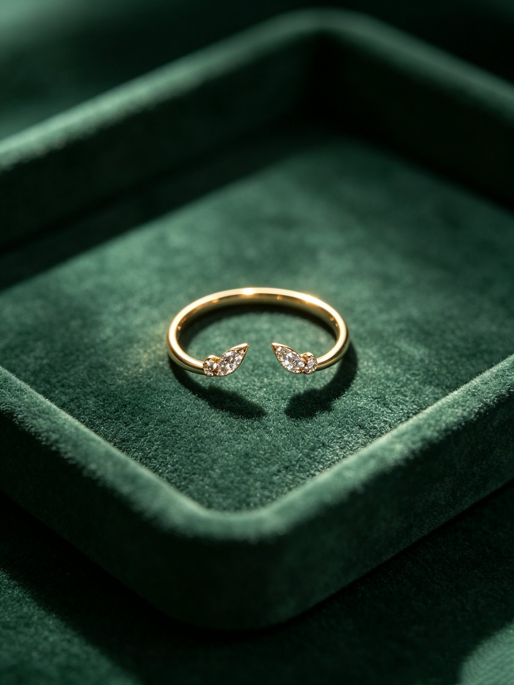Golden Winged Sparkle Ring