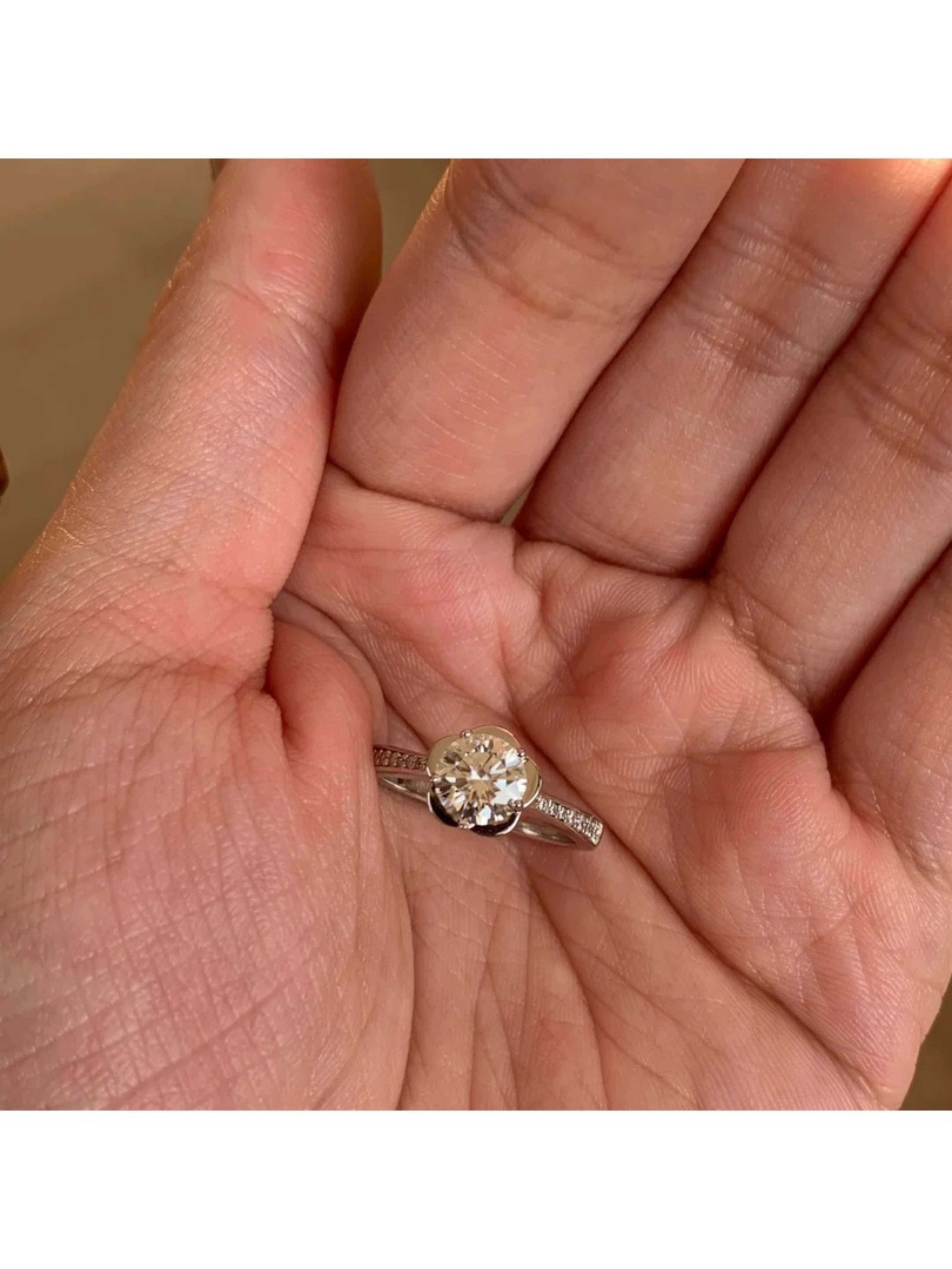 Silver Flower Ring