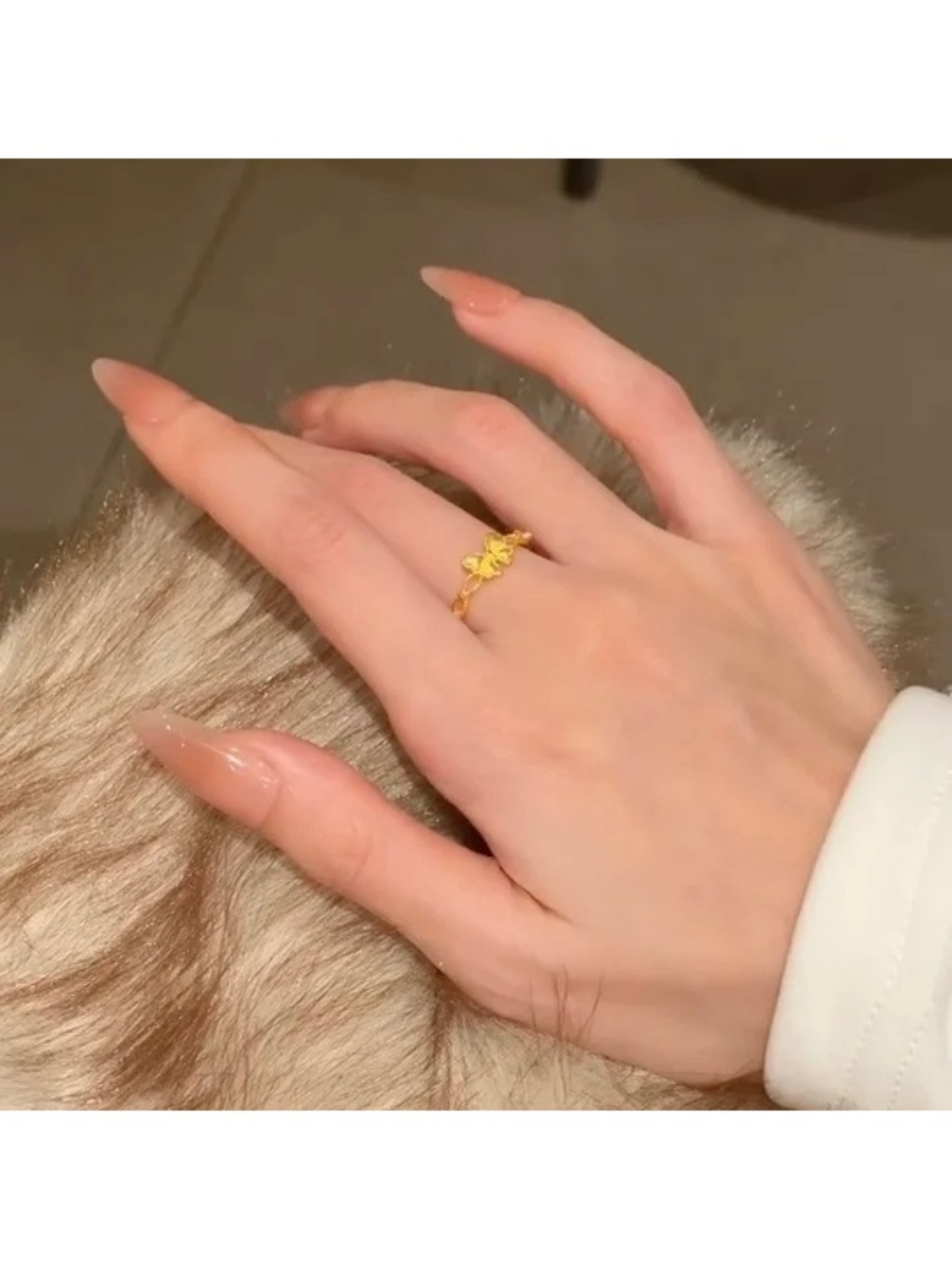 Golden Butterfly Ring