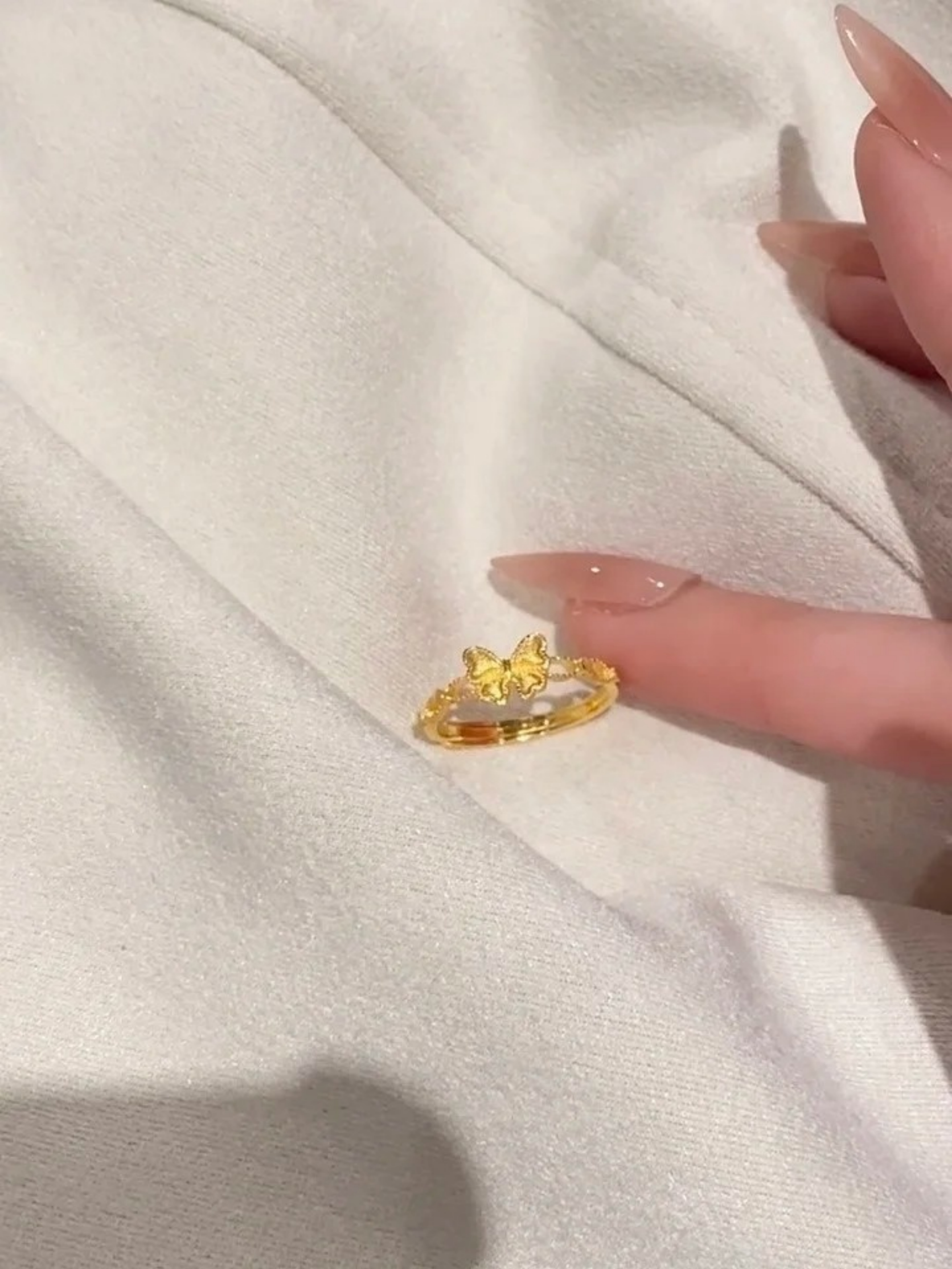 Golden Butterfly Ring