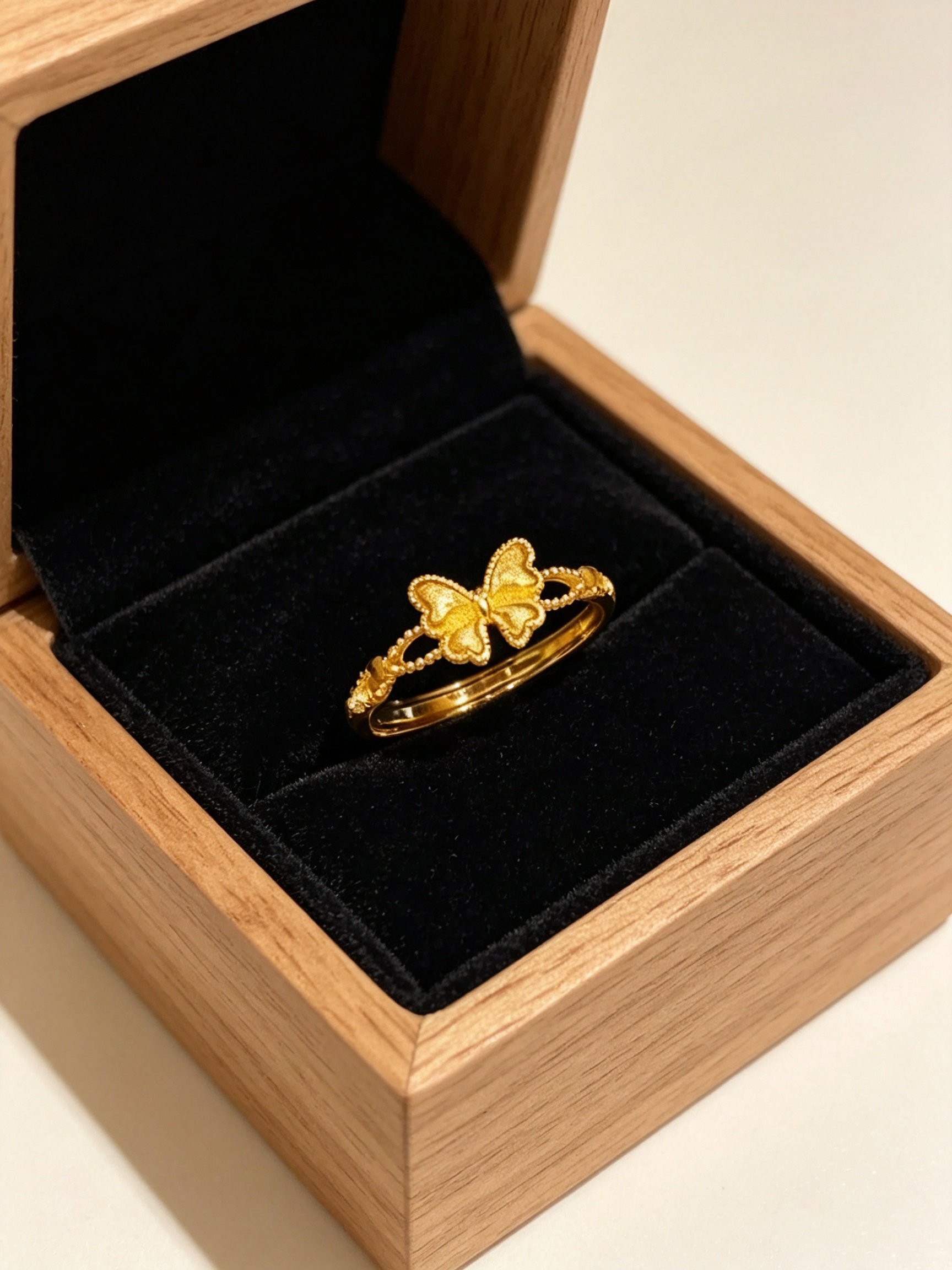 Golden Butterfly Ring